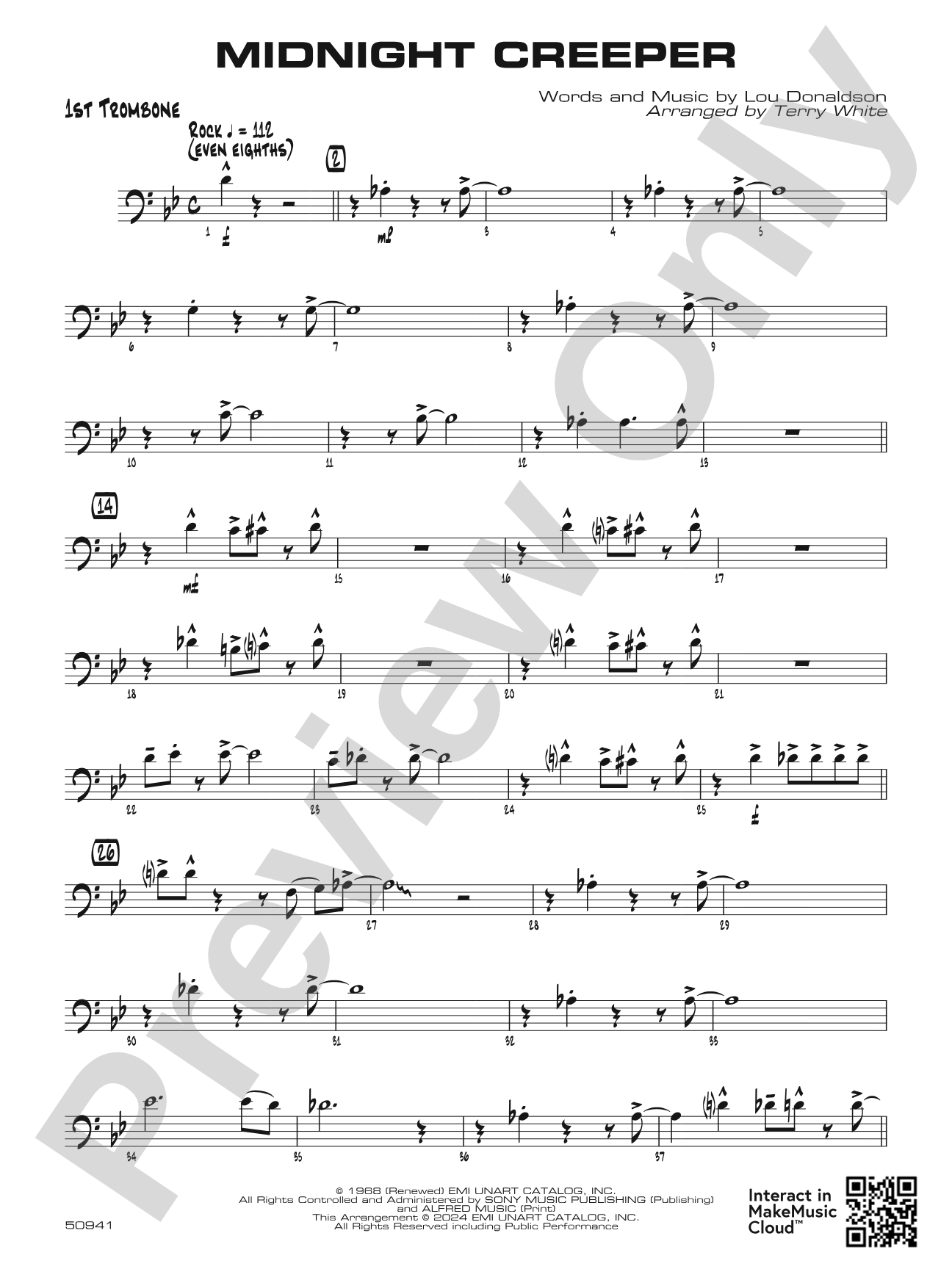 Midnight Creeper: 1st Trombone