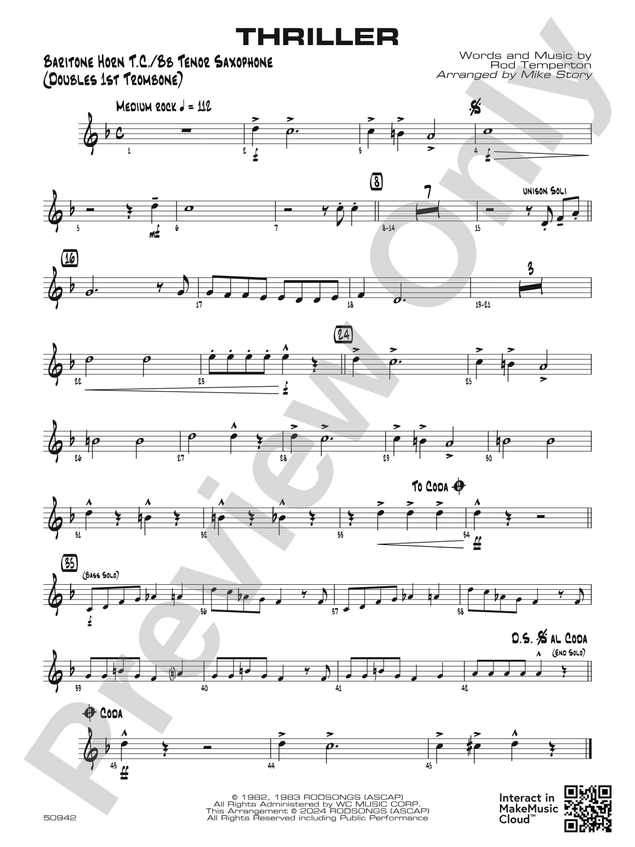 Thriller: Baritone T.C.