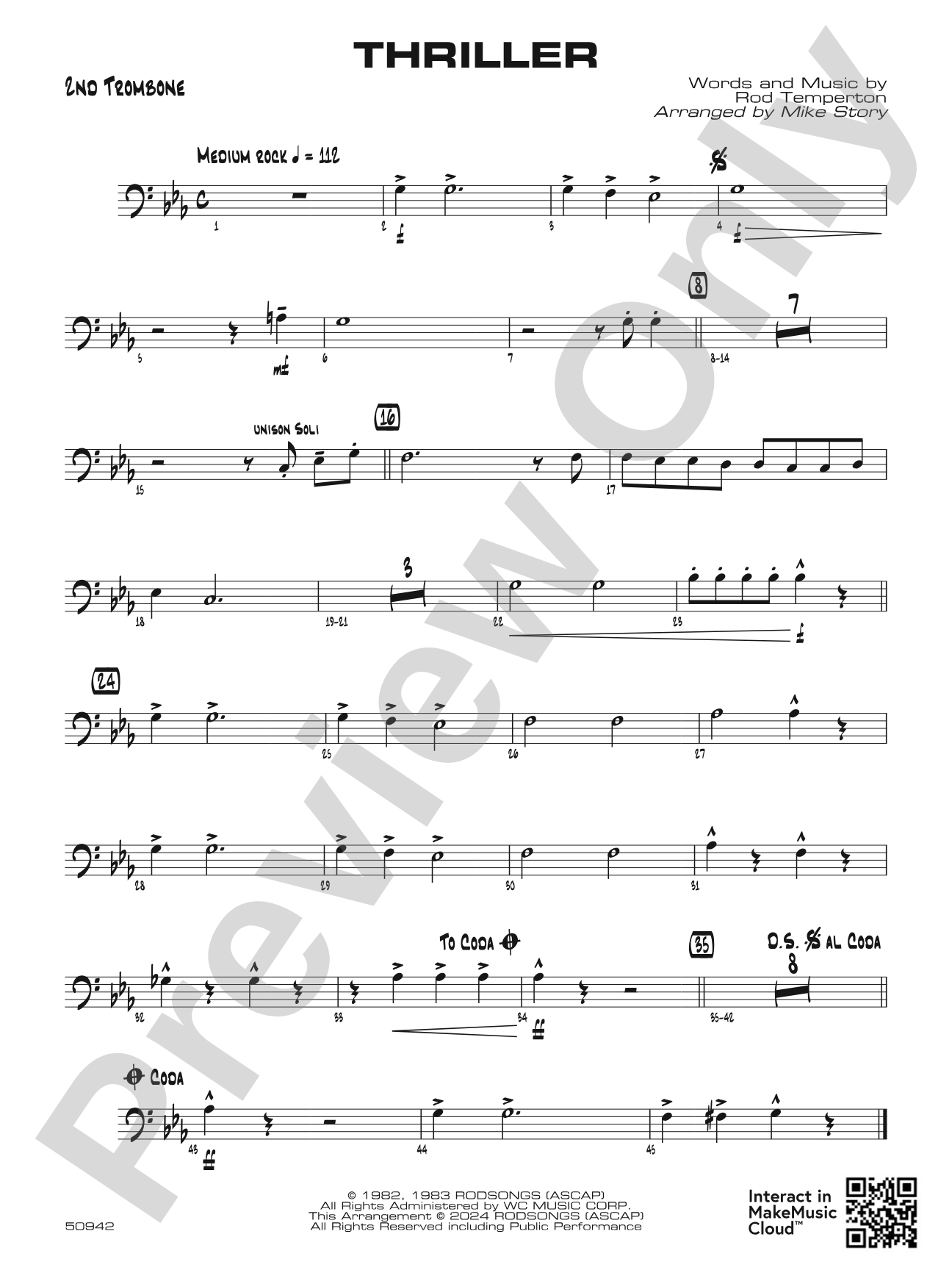 Thriller: 2nd Trombone