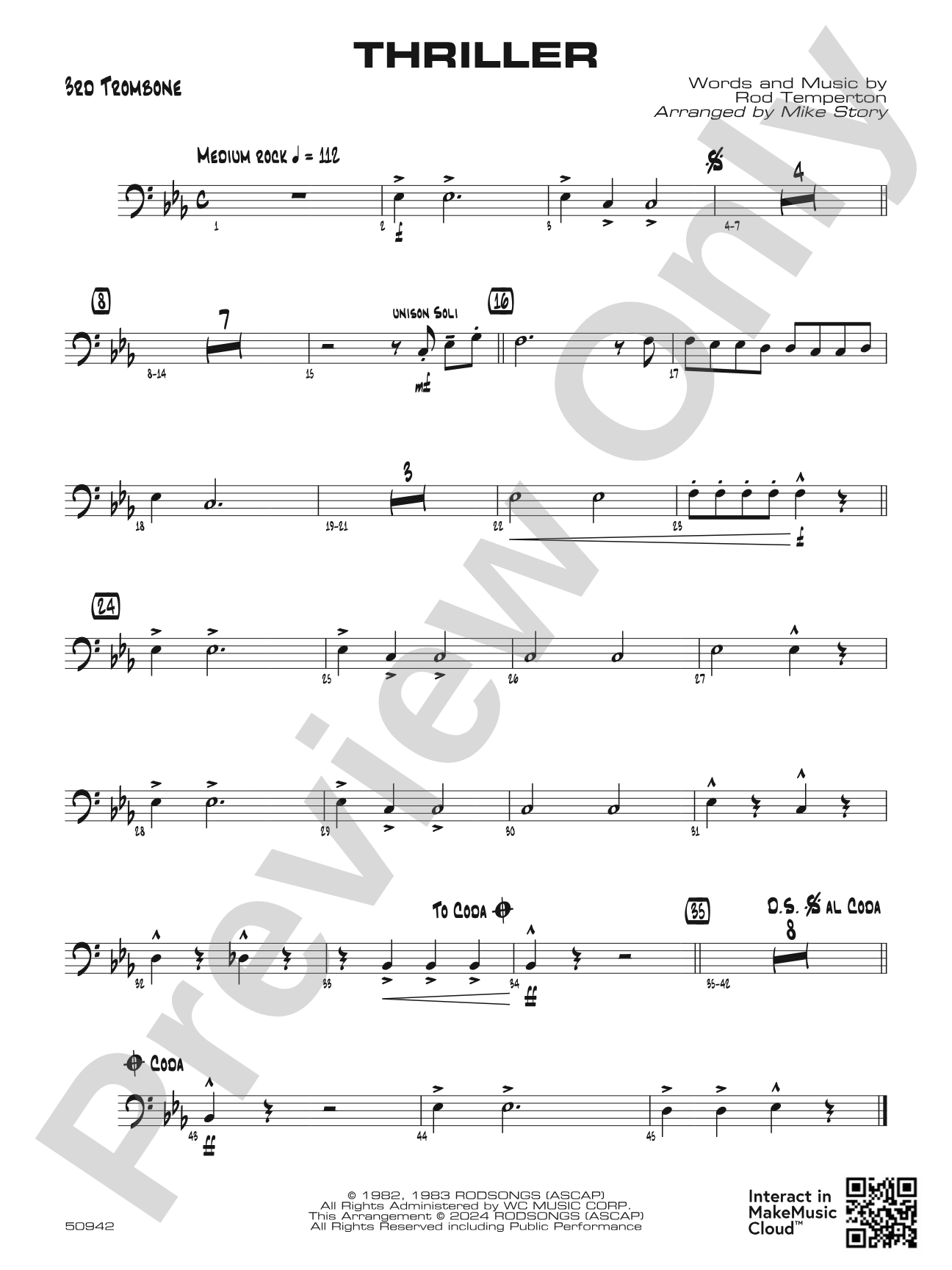 Thriller: 3rd Trombone