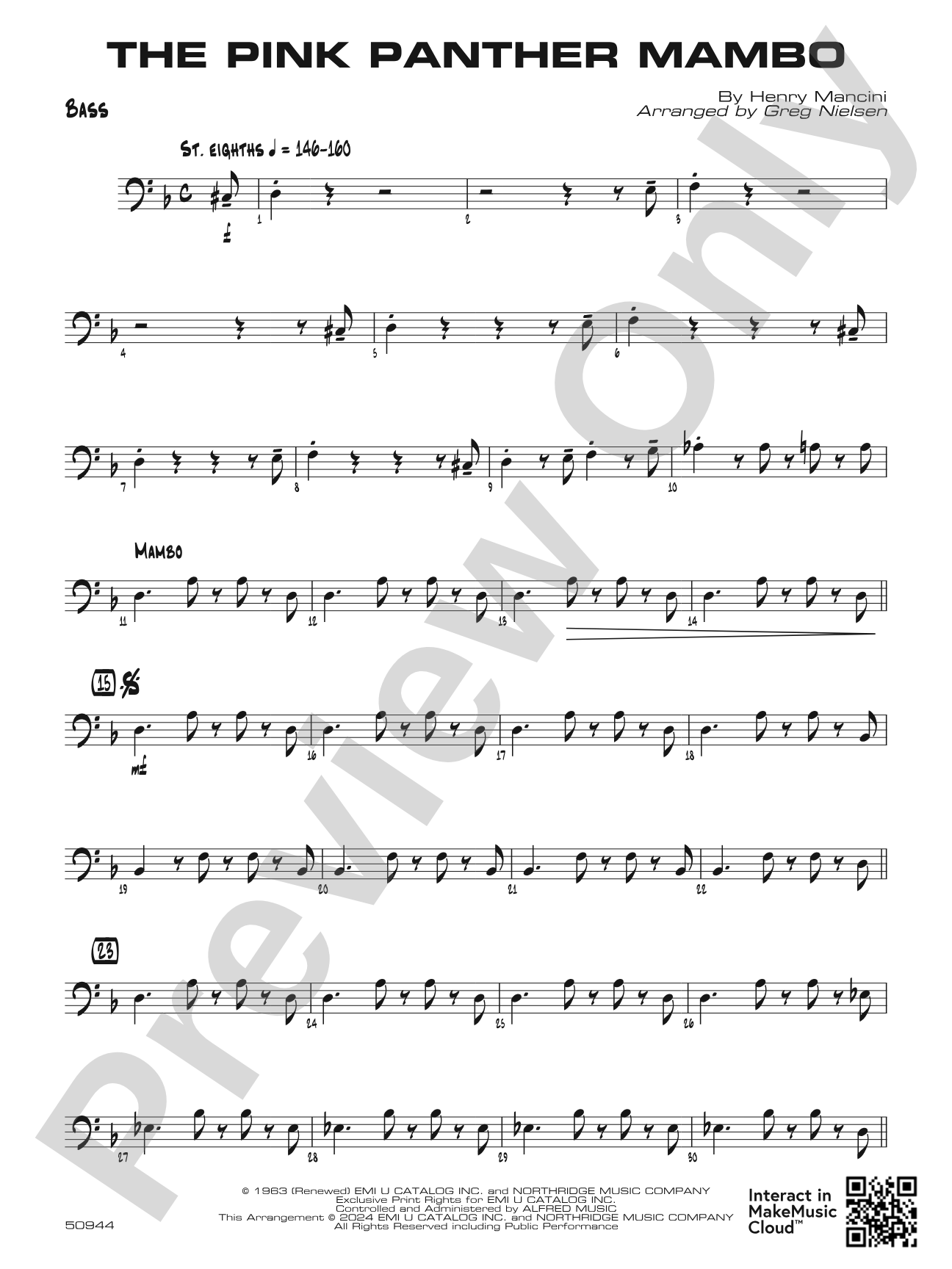 The Pink Panther Mambo: String Bass