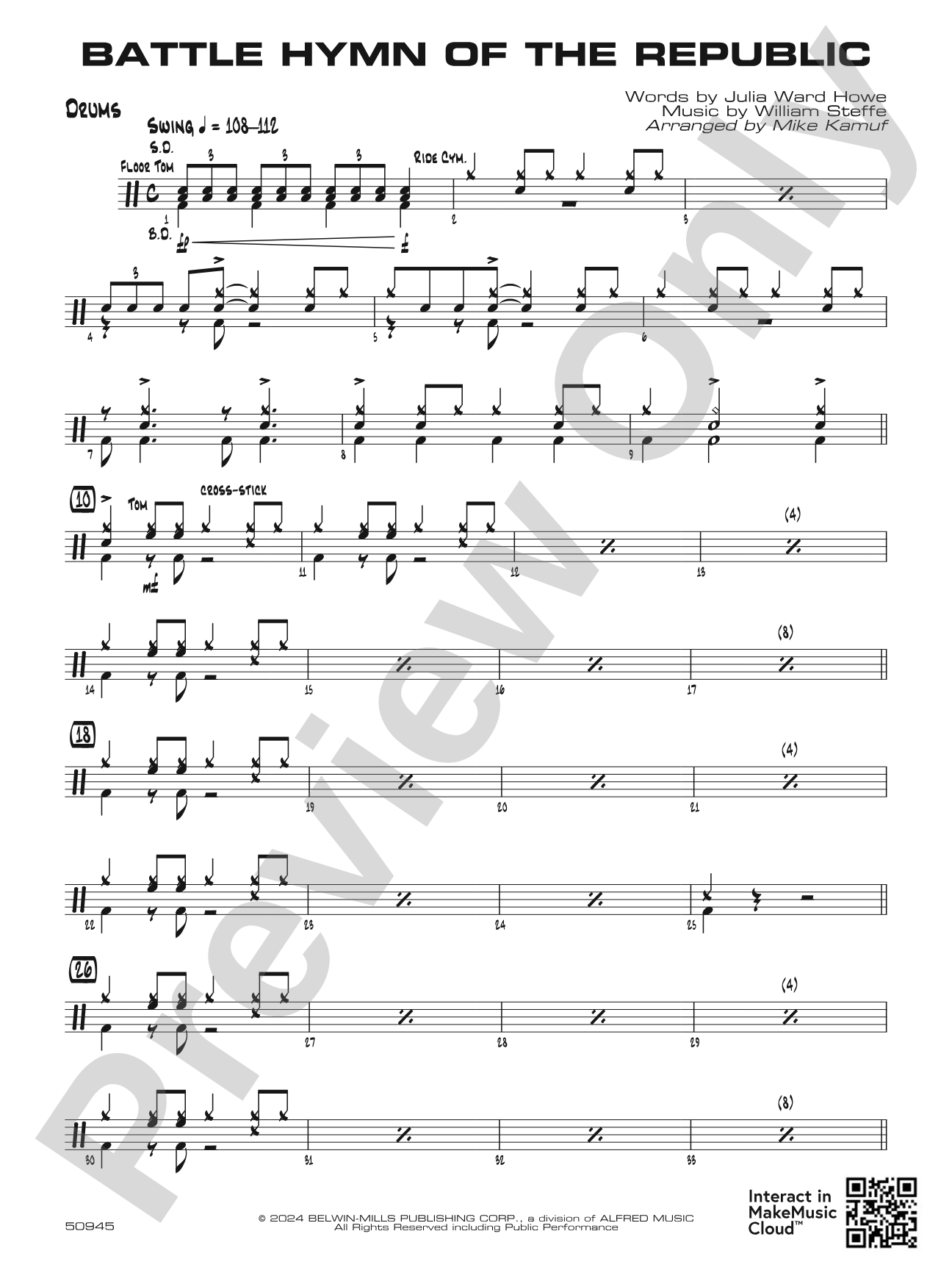 Battle Hymn of the Republic: Drums