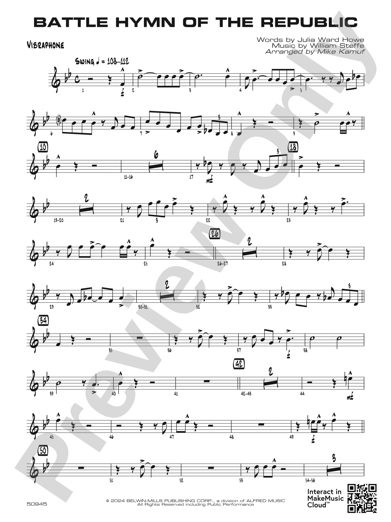 Battle Hymn of the Republic: Vibraphone