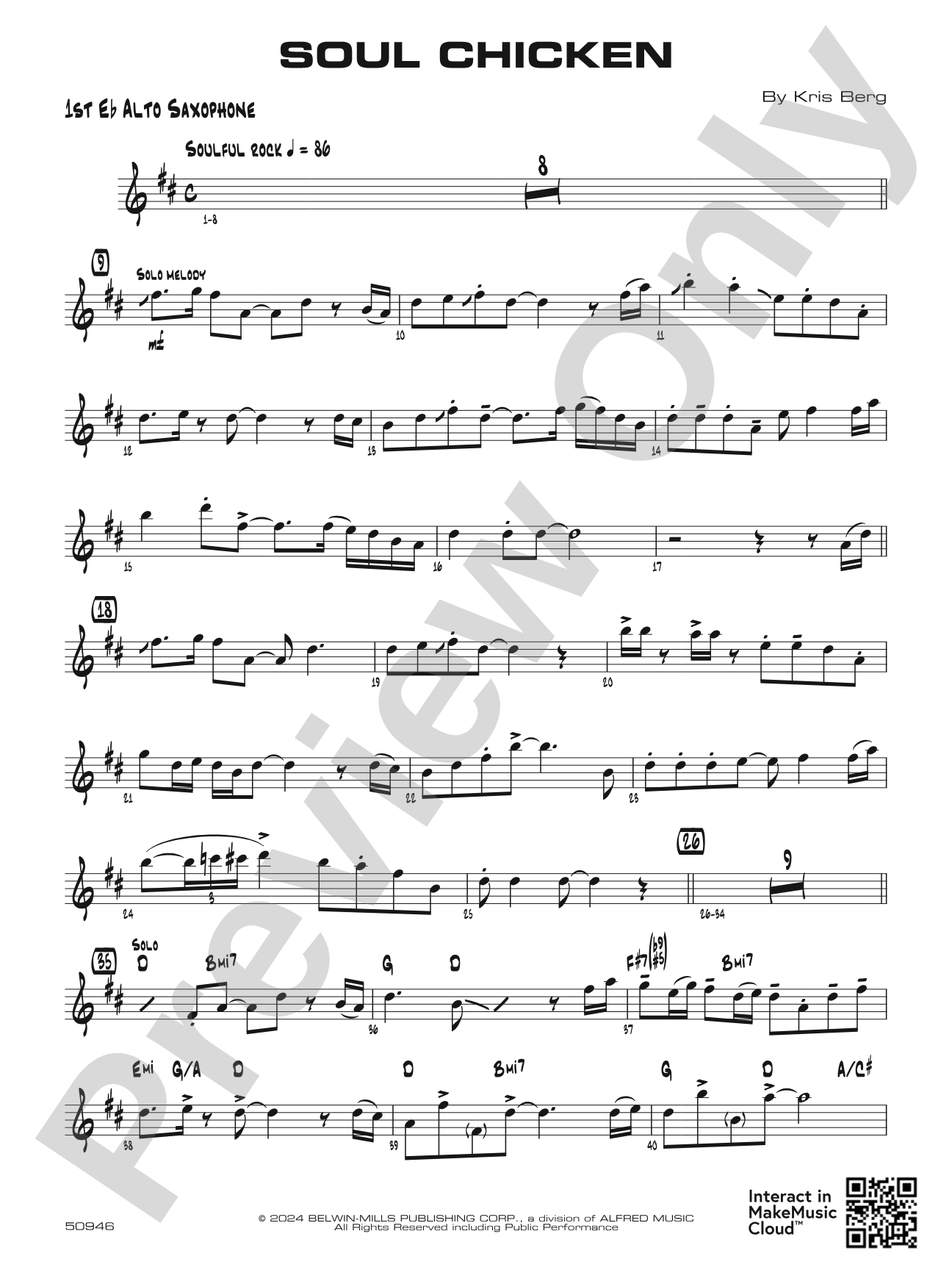 Soul Chicken: E-flat Alto Saxophone