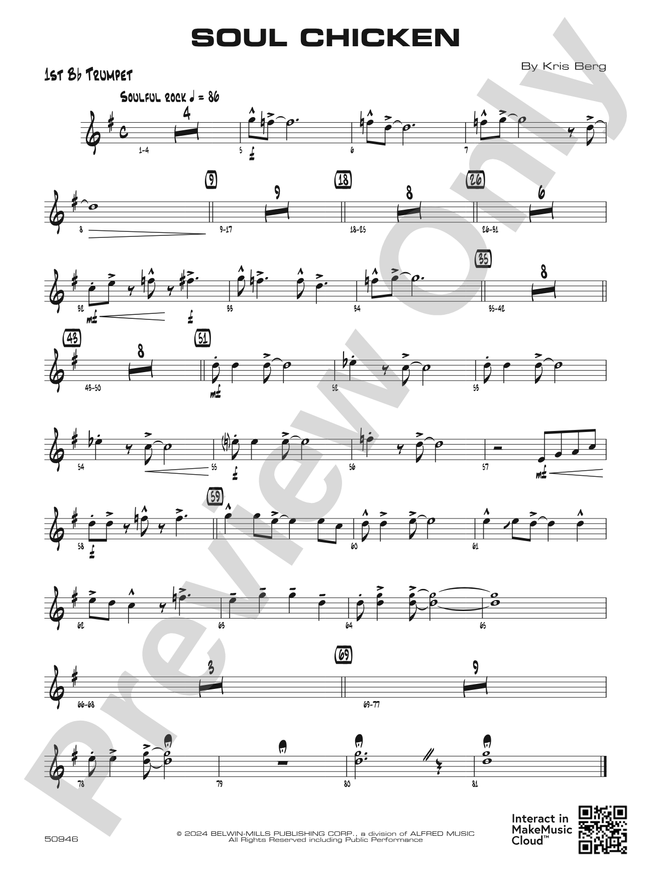 Soul Chicken: 1st B-flat Trumpet