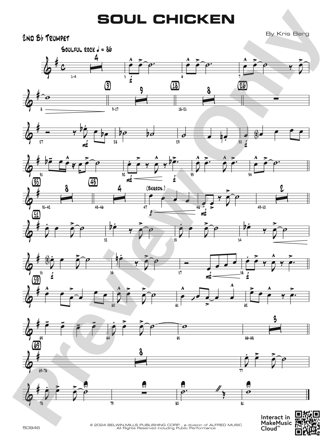 Soul Chicken: 2nd B-flat Trumpet