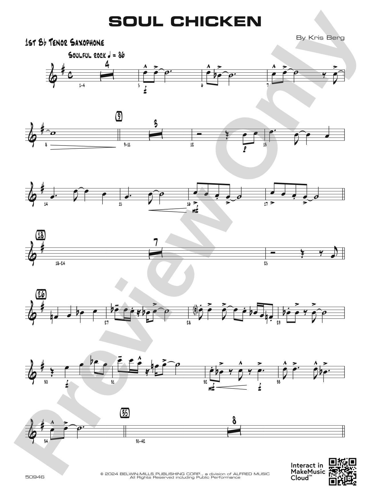 Soul Chicken: B-flat Tenor Saxophone
