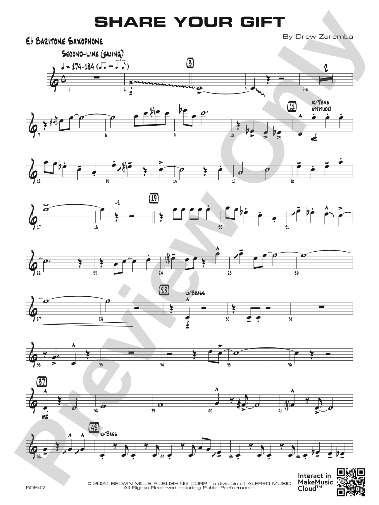 Share Your Gift: E-flat Baritone Saxophone