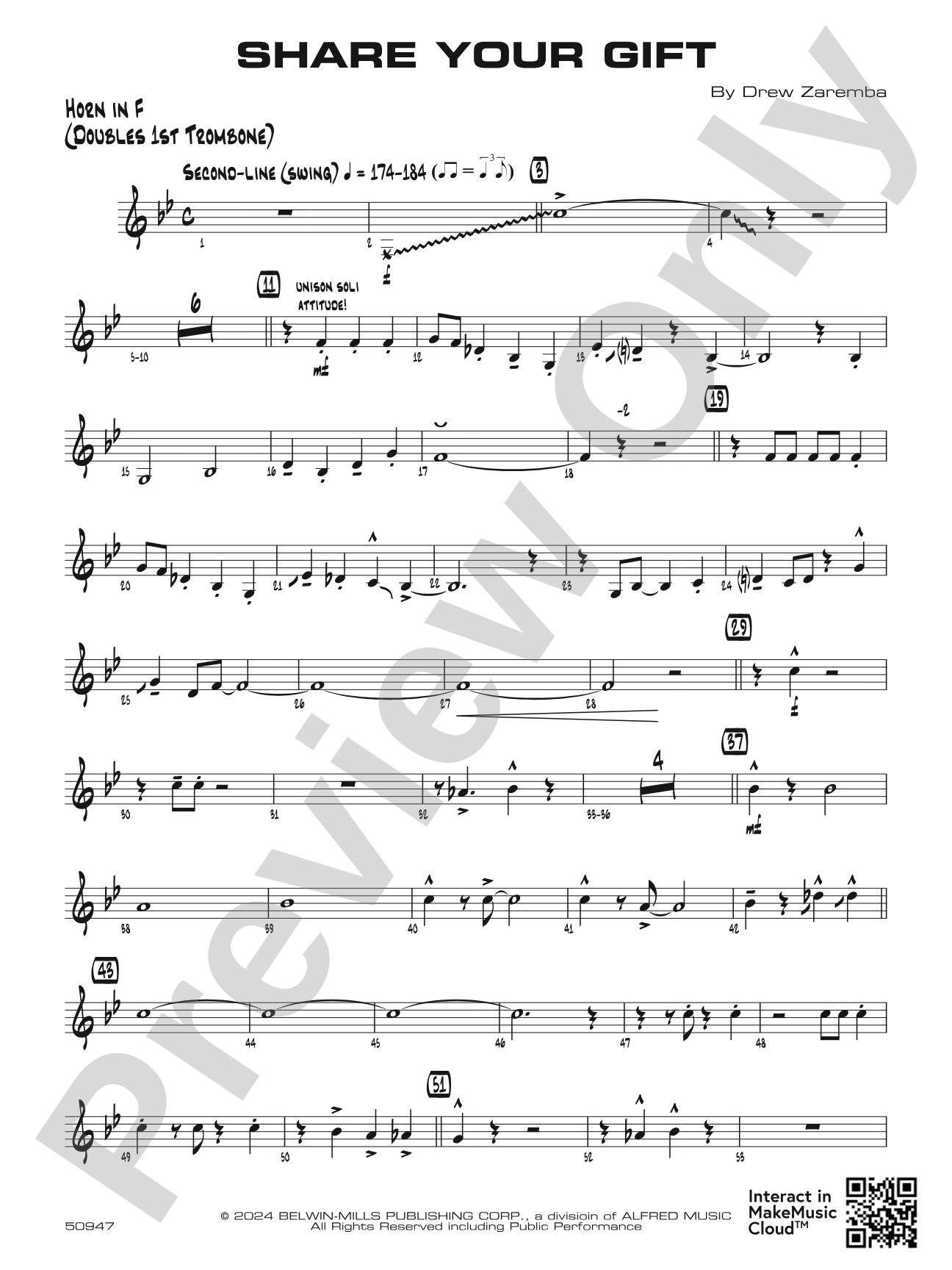 Share Your Gift: 1st F Horn