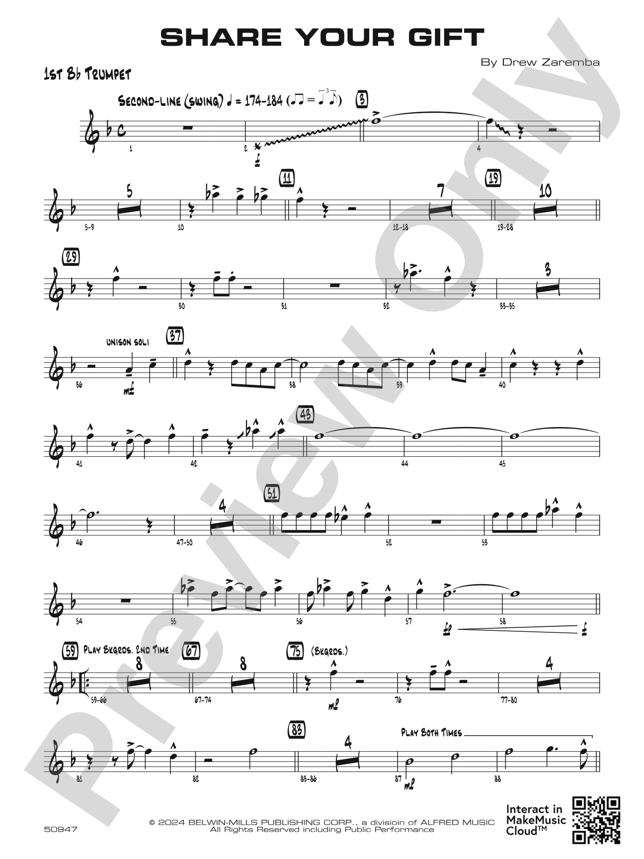 Share Your Gift: 1st B-flat Trumpet