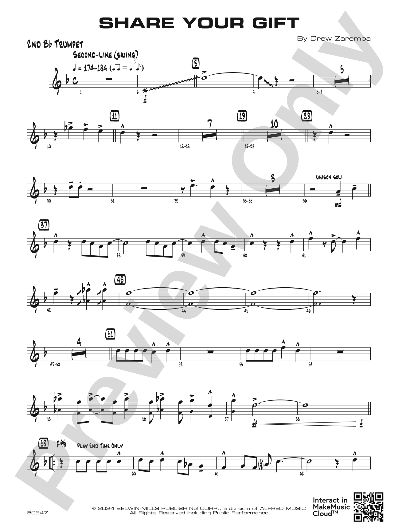 Share Your Gift: 2nd B-flat Trumpet