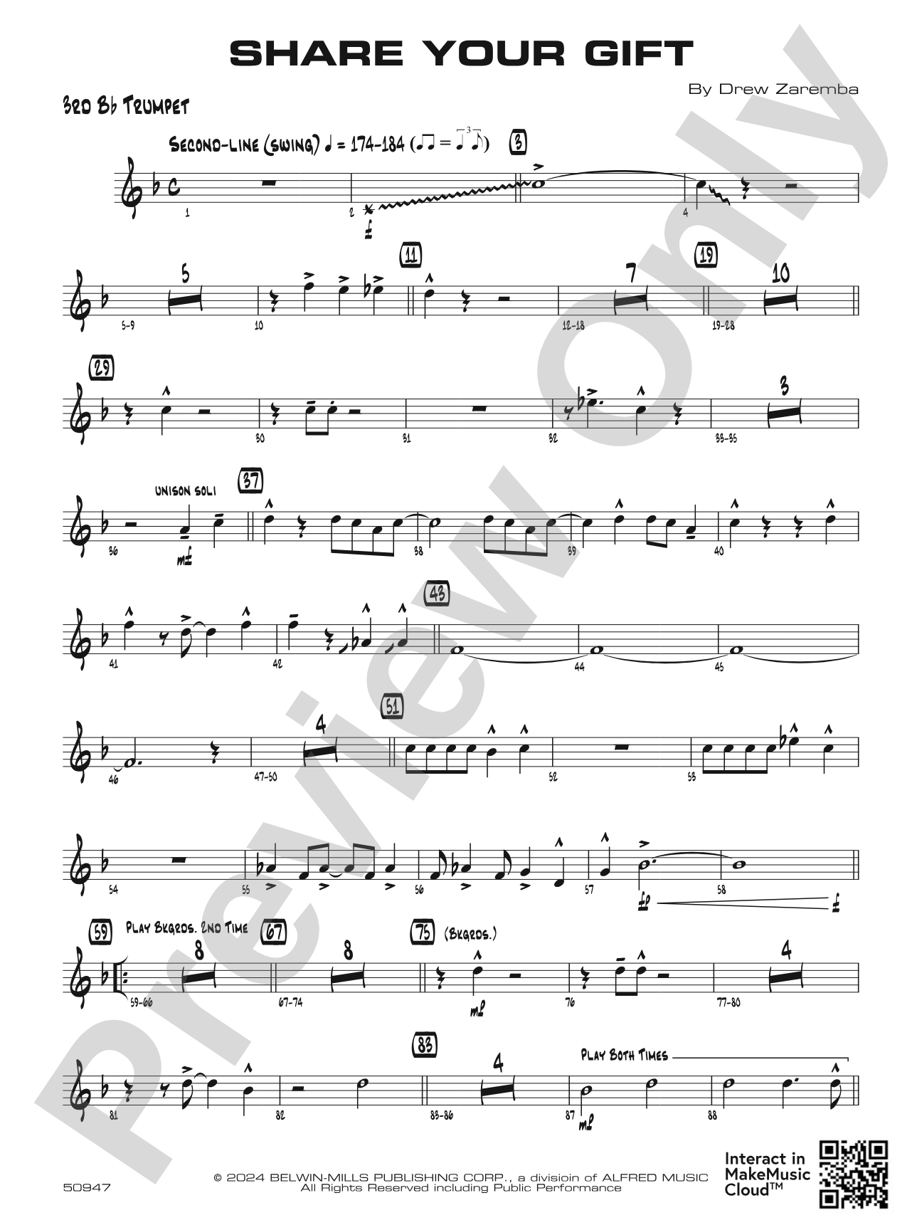 Share Your Gift: 3rd B-flat Trumpet