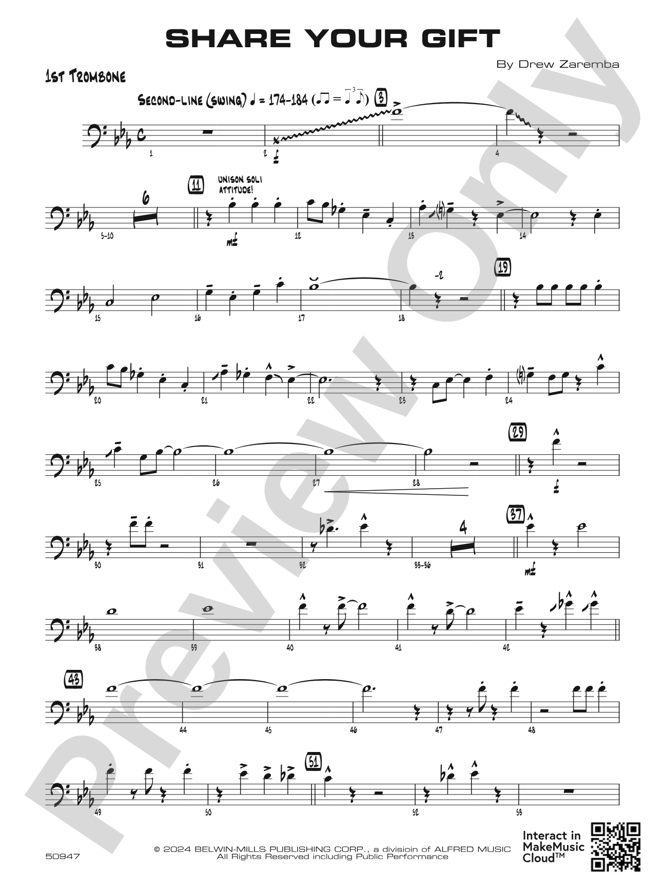 Share Your Gift: 1st Trombone