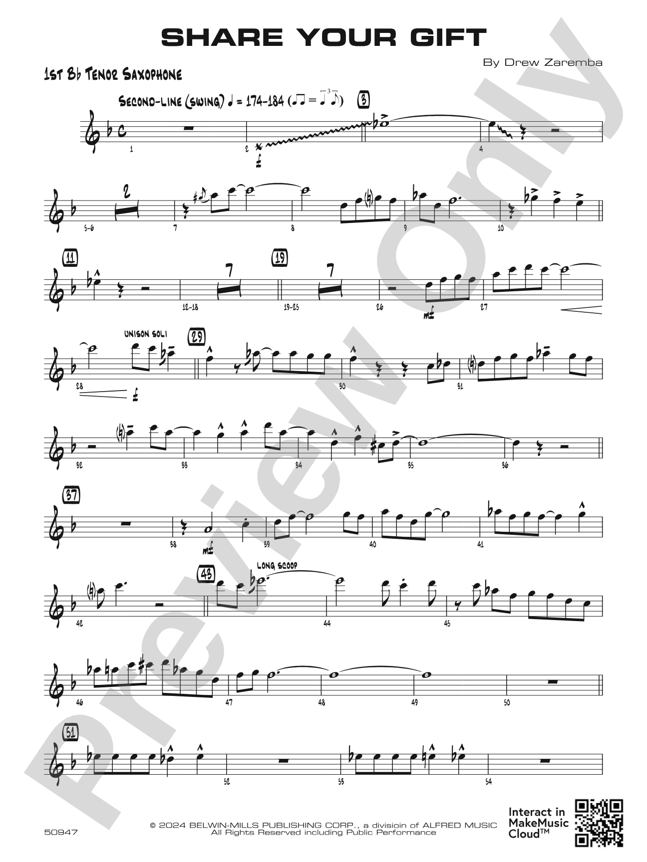 Share Your Gift: B-flat Tenor Saxophone