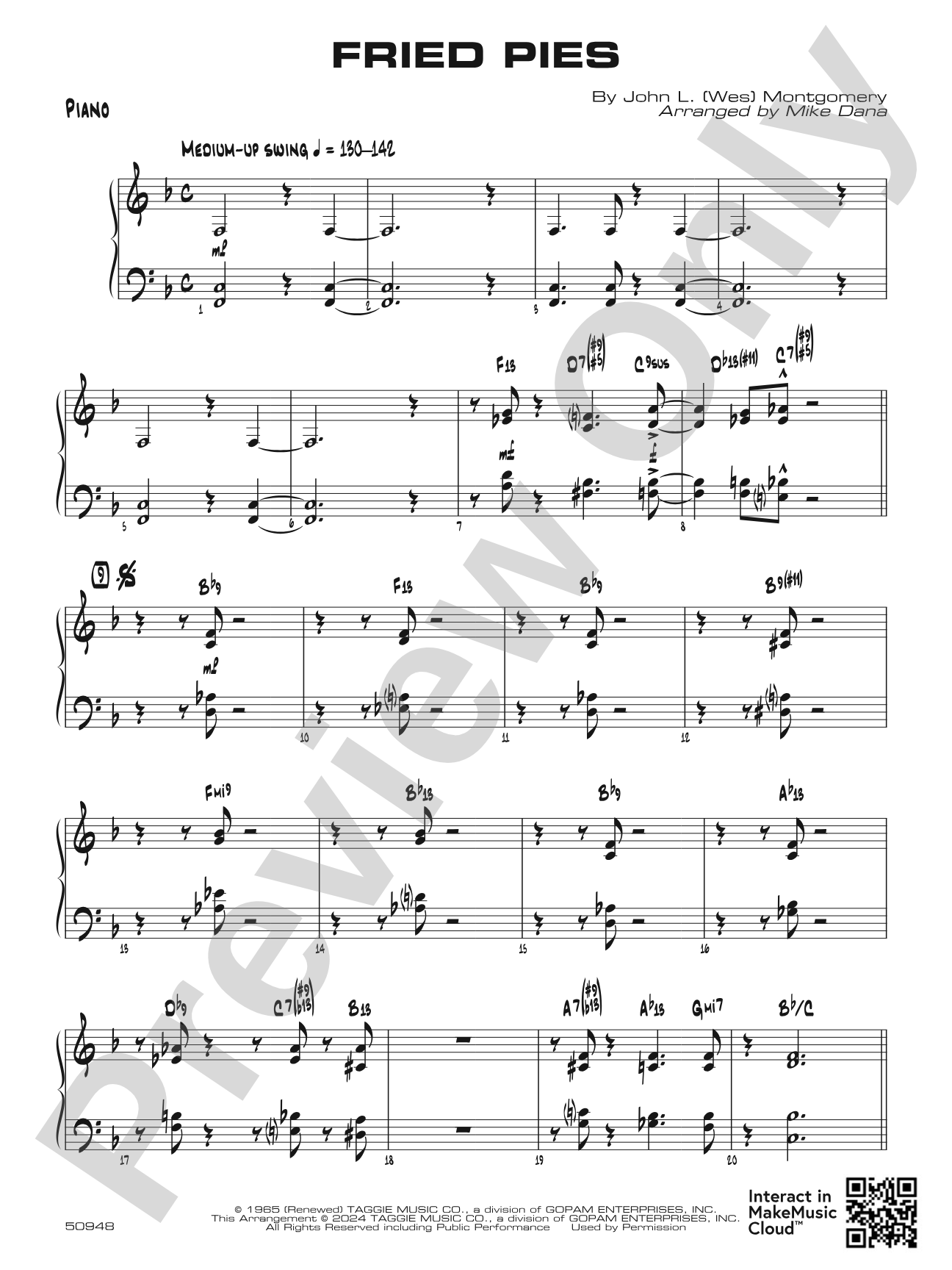 Fried Pies: Piano Accompaniment