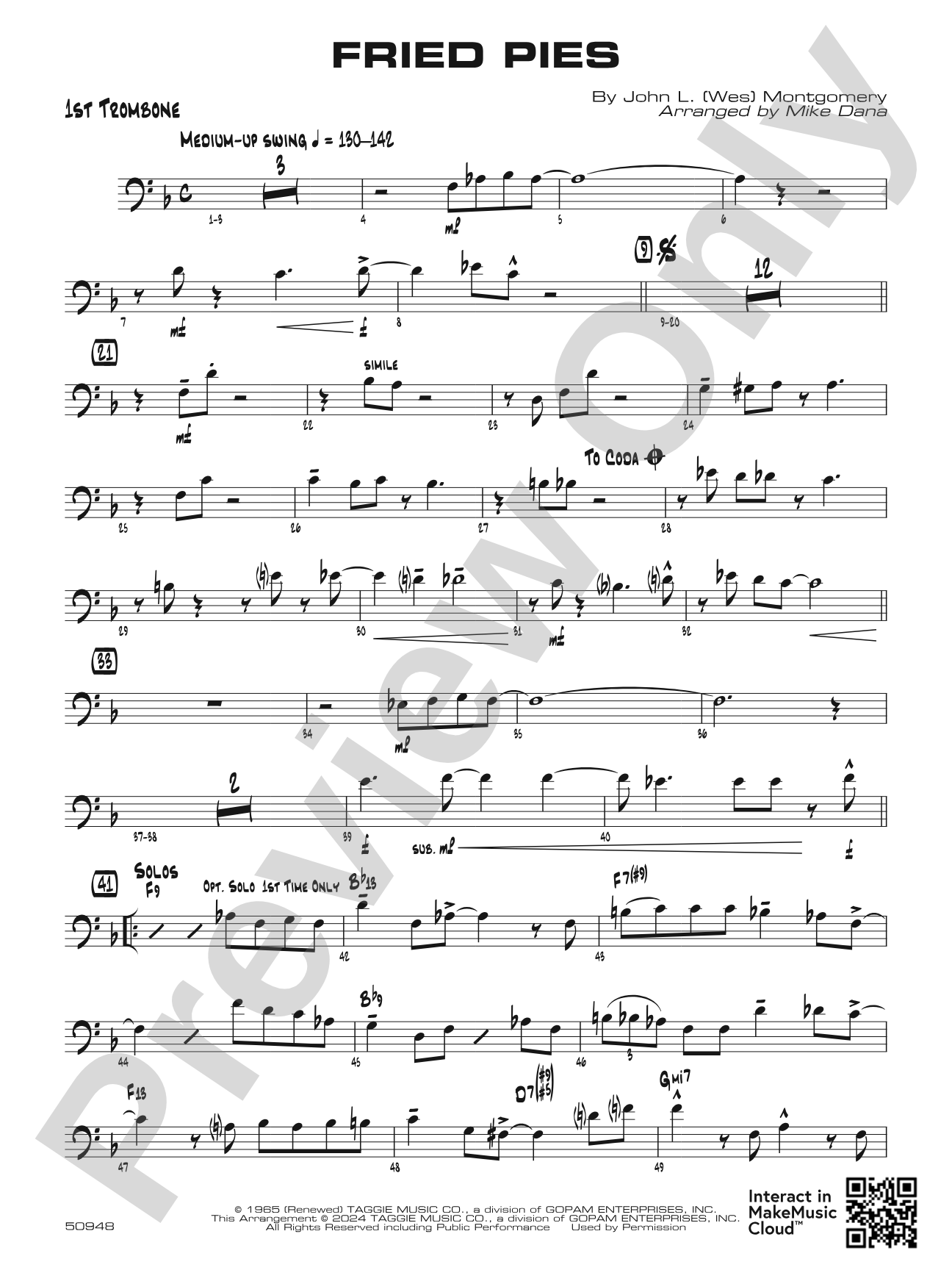 Fried Pies: 1st Trombone