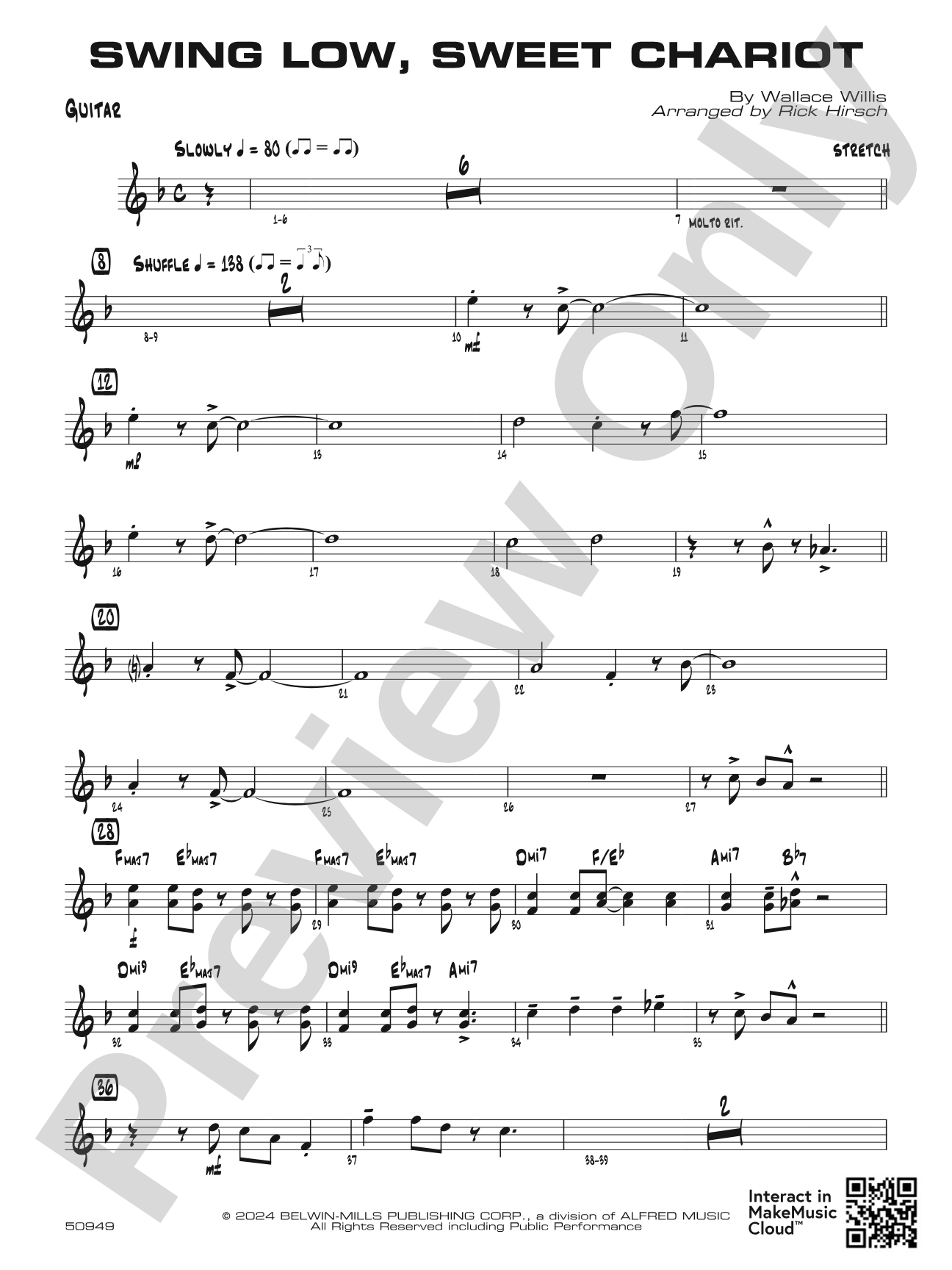 Swing Low, Sweet Chariot: Guitar