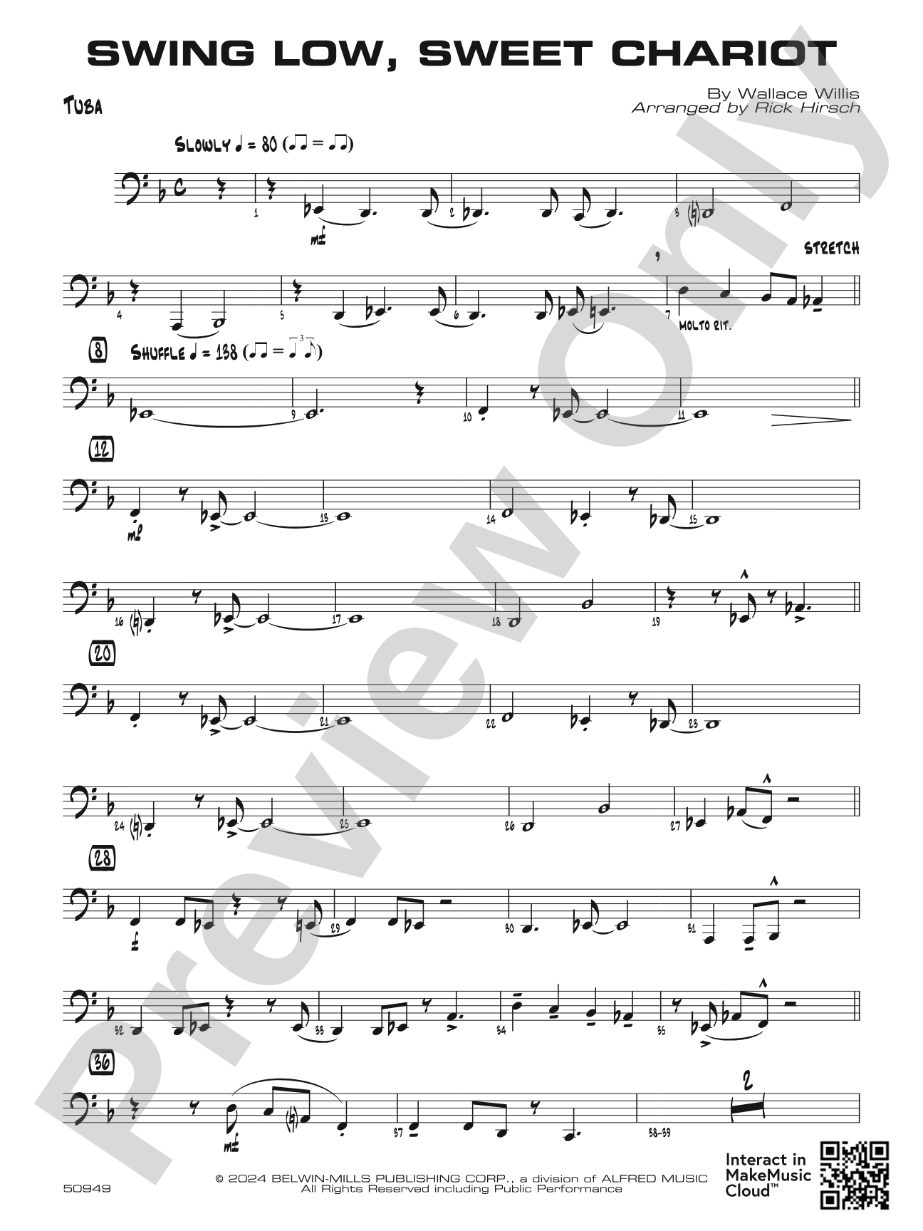 Swing Low, Sweet Chariot: Tuba