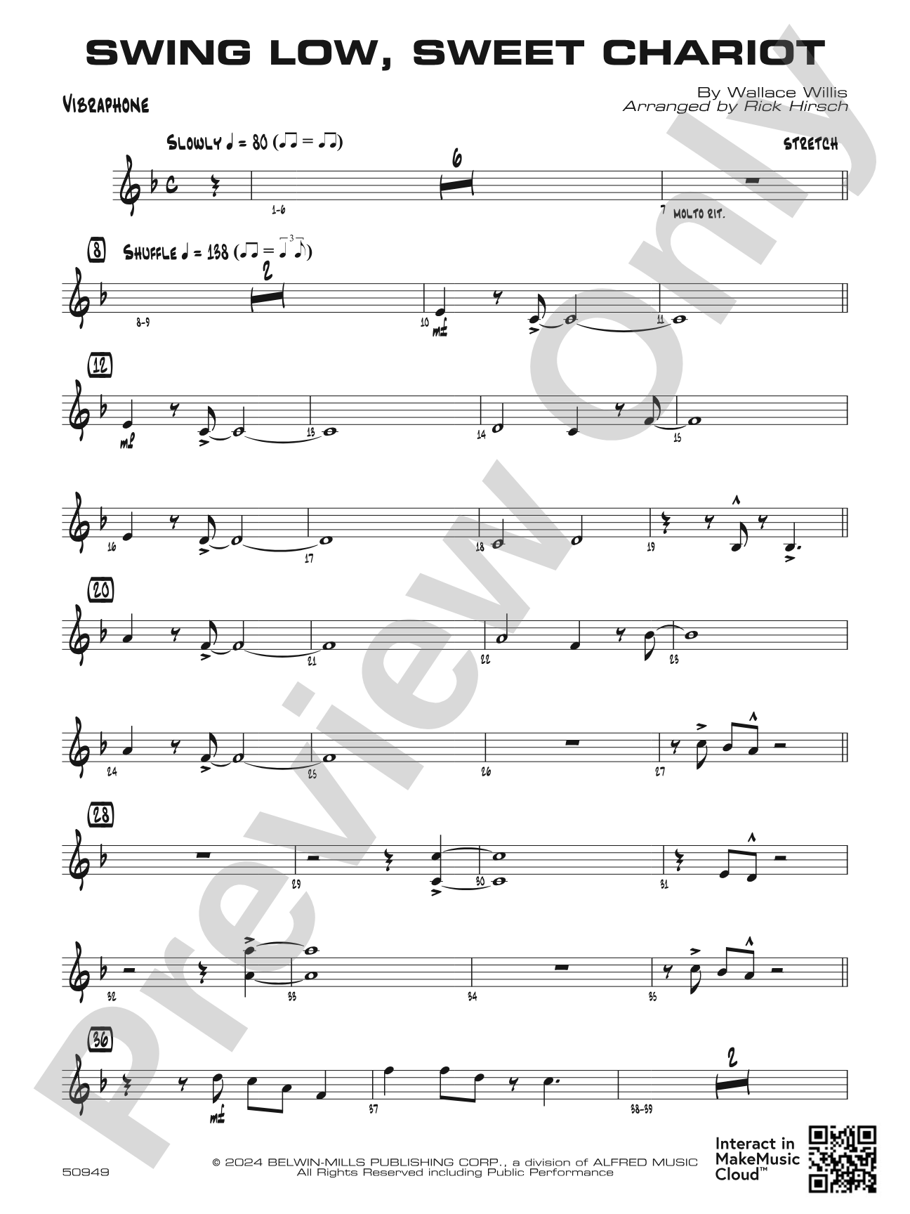 Swing Low, Sweet Chariot: Vibraphone