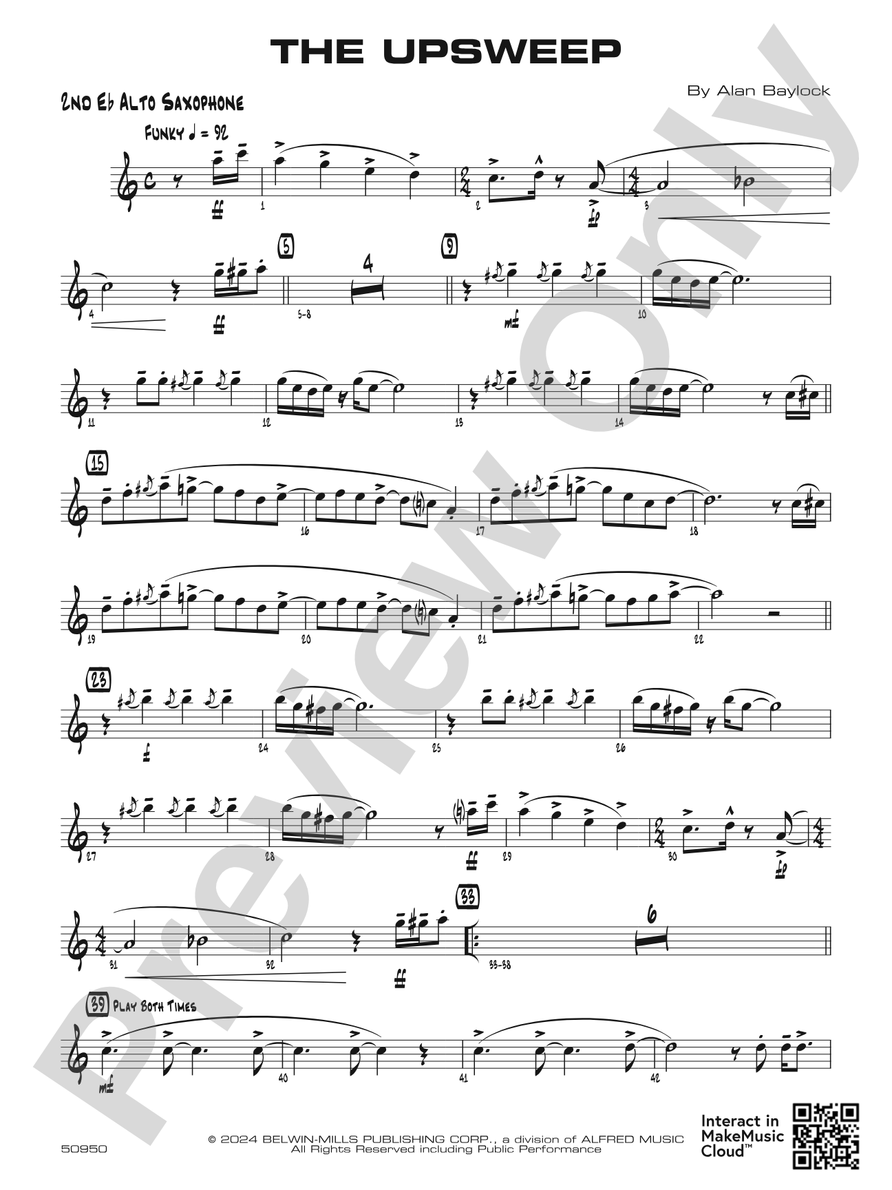 The Upsweep: 2nd E-flat Alto Saxophone