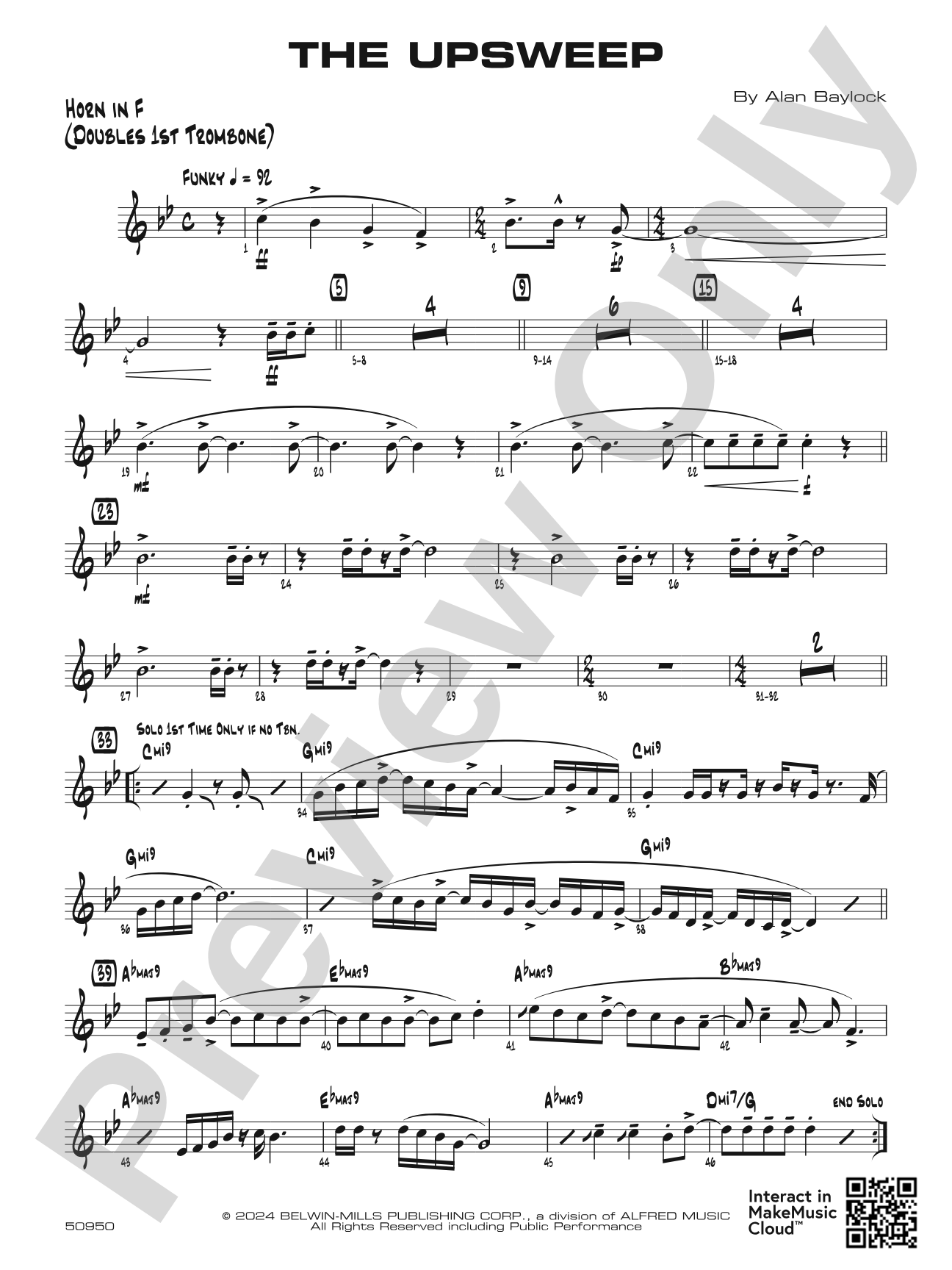 The Upsweep: 1st F Horn