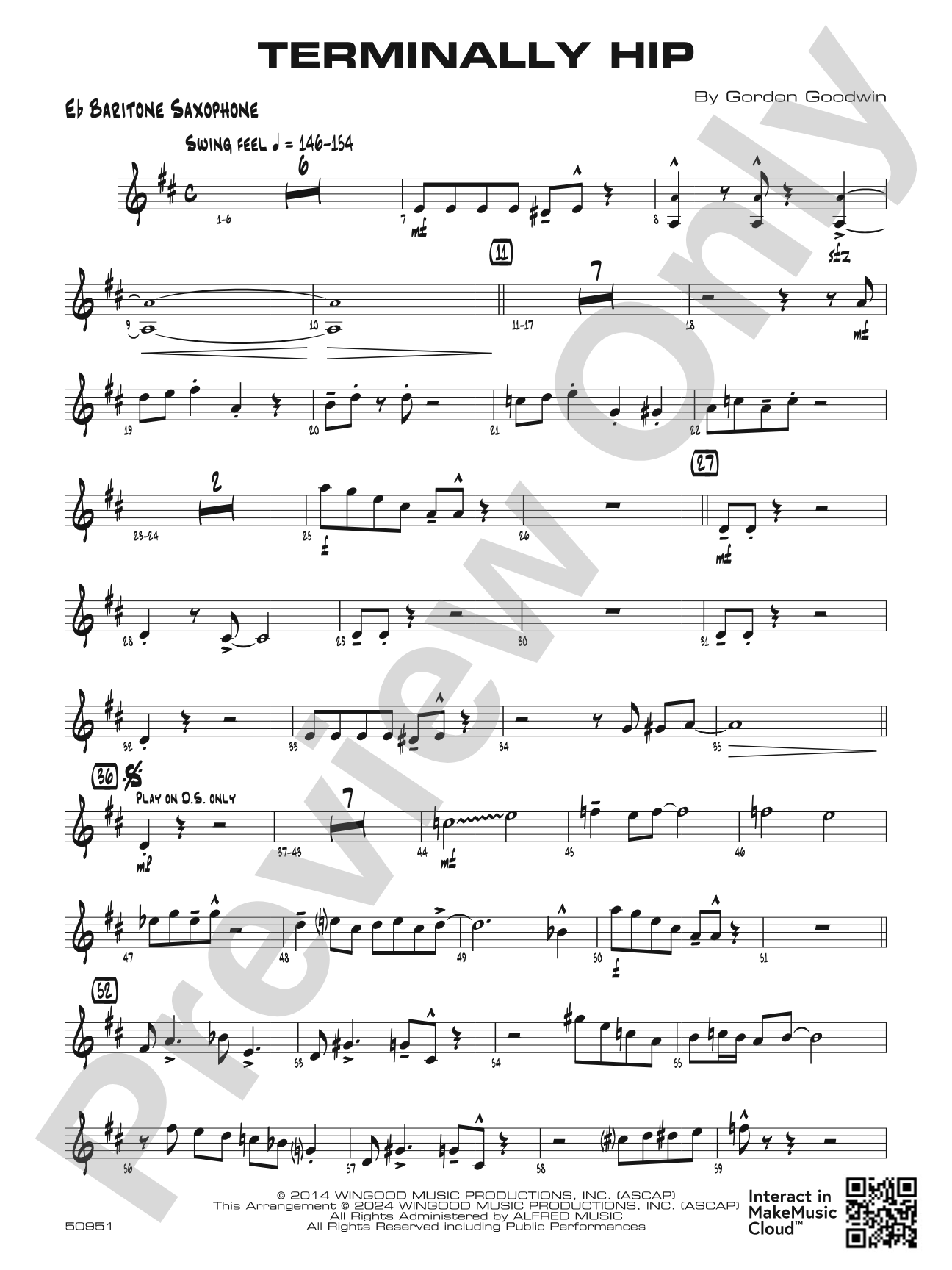 Terminally Hip: E-flat Baritone Saxophone