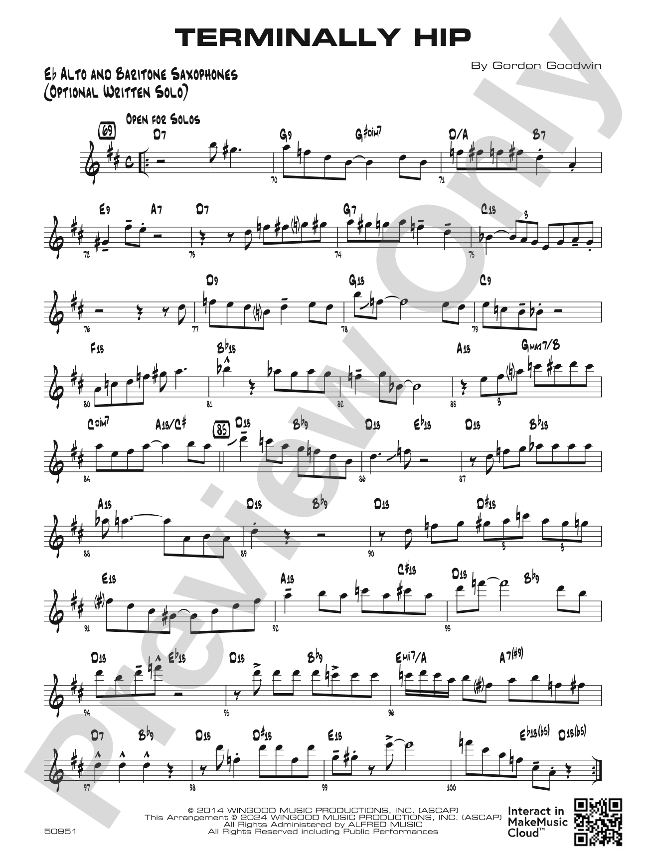 Terminally Hip: Optional Solo Eb