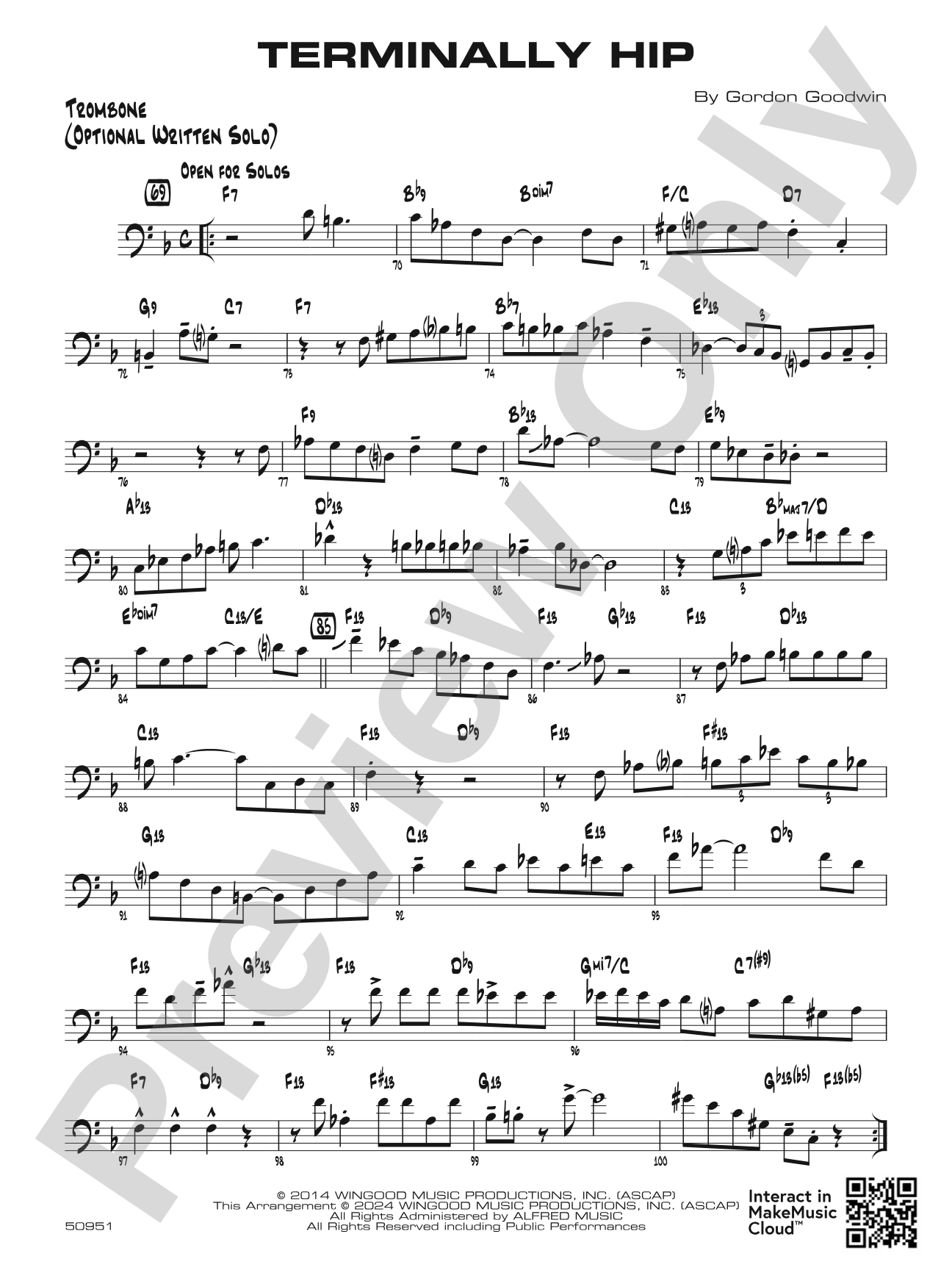 Terminally Hip: Optional Solo Trombone