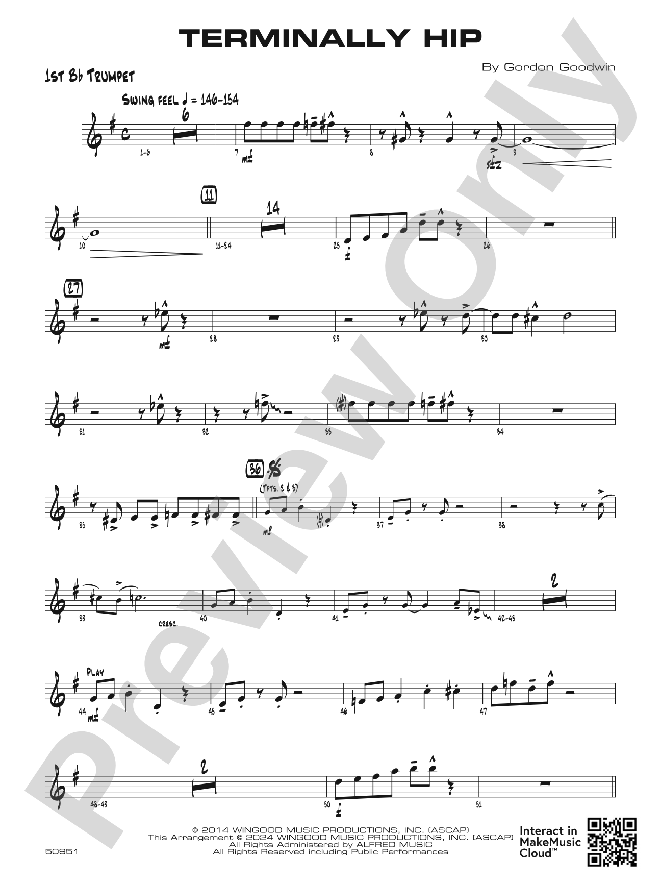 Terminally Hip: 1st B-flat Trumpet