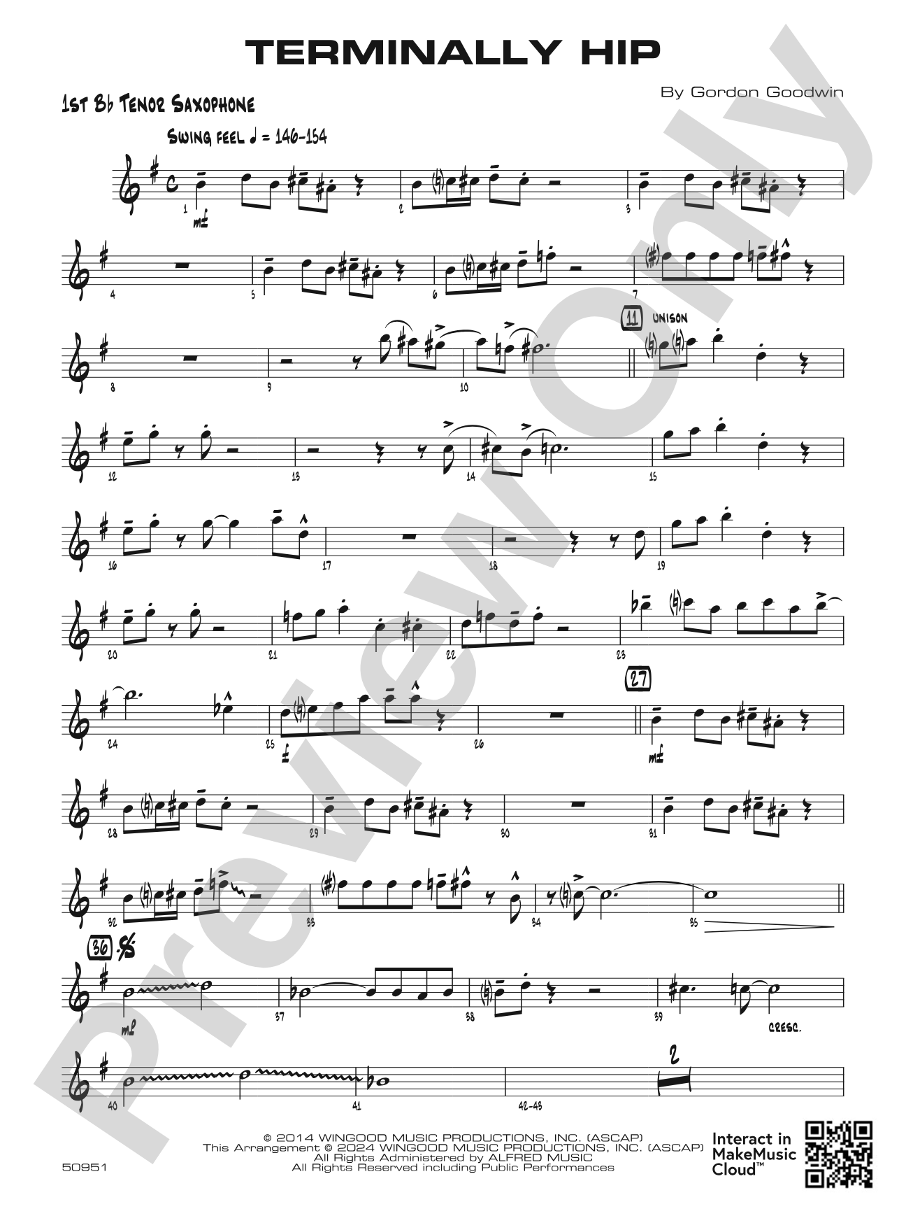 Terminally Hip: B-flat Tenor Saxophone