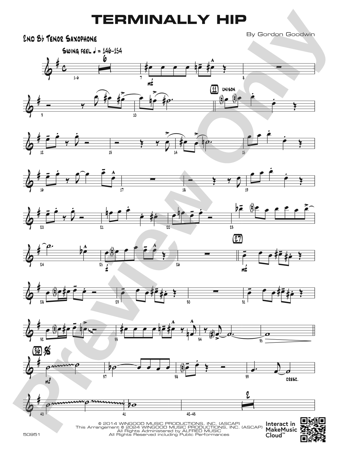 Terminally Hip: 2nd B-flat Tenor Saxophone