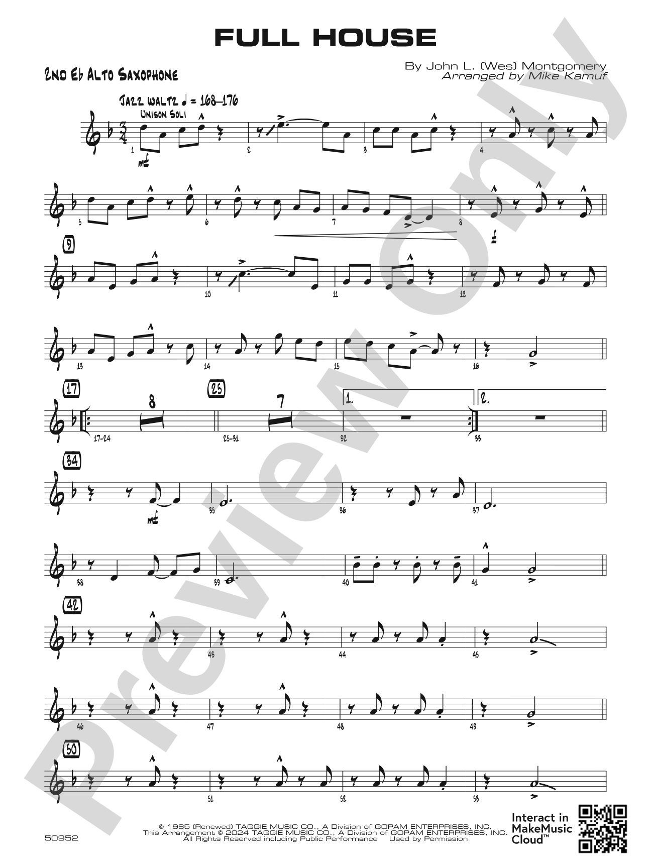 Full House: 2nd E-flat Alto Saxophone