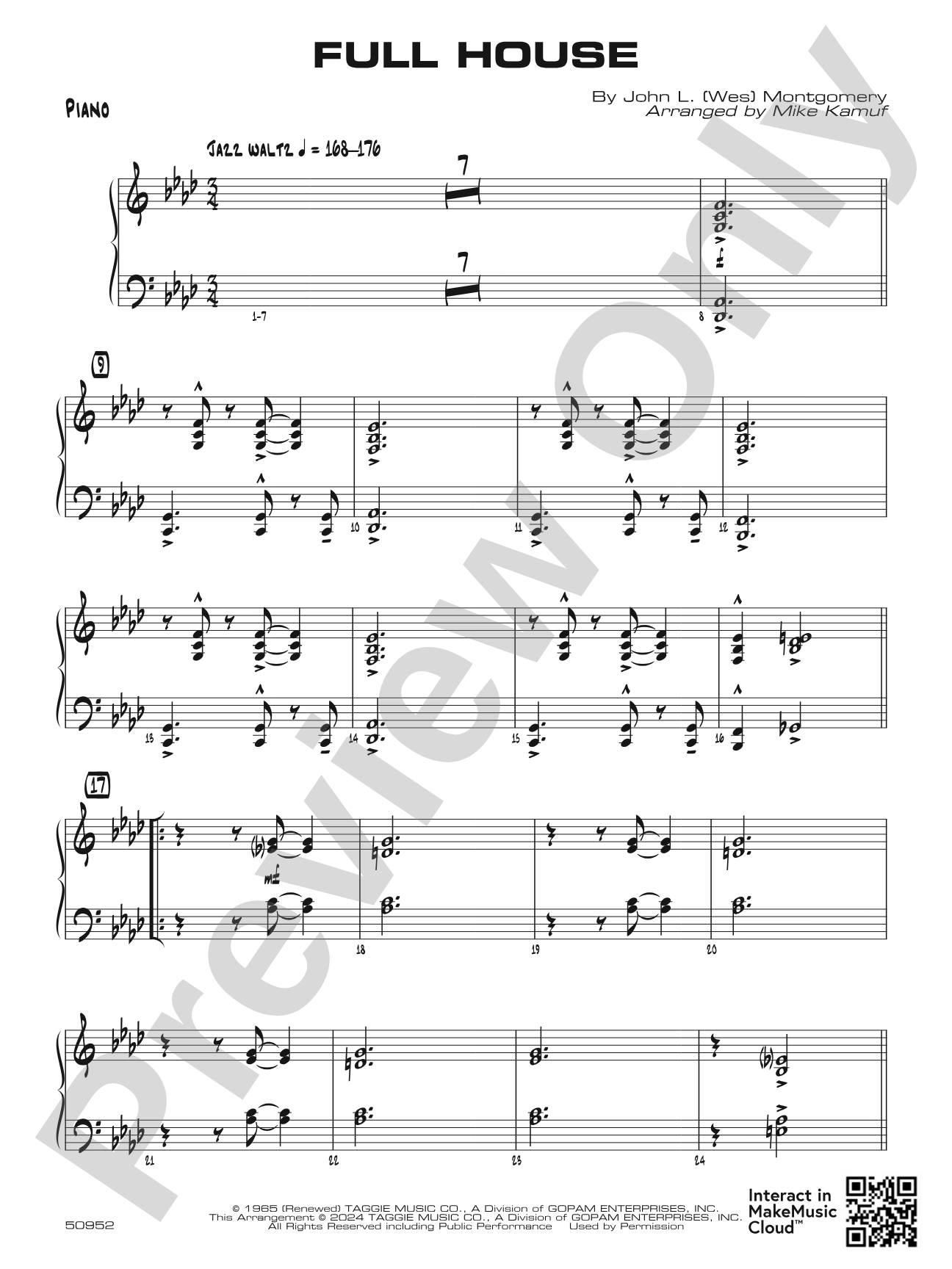 Full House: Piano Accompaniment