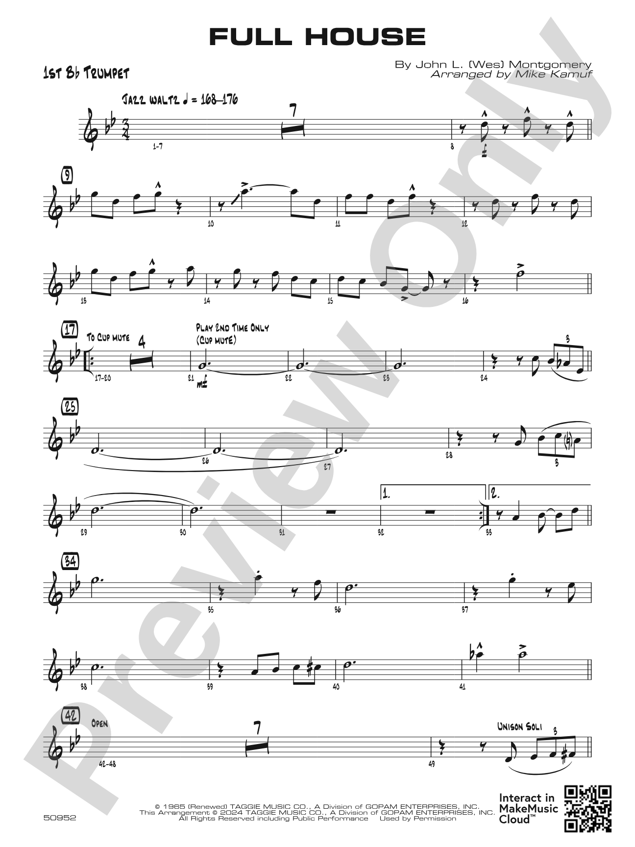 Full House: 1st B-flat Trumpet