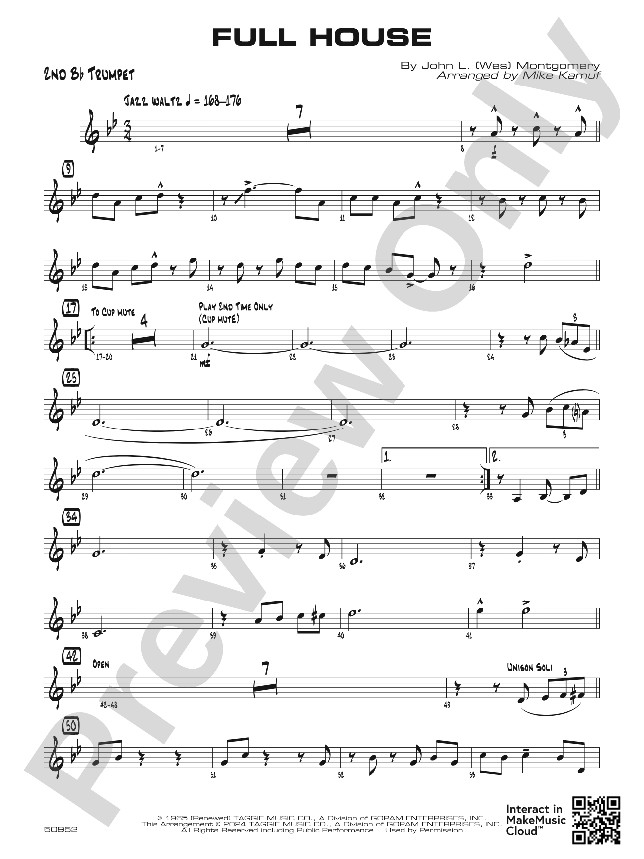 Full House: 2nd B-flat Trumpet