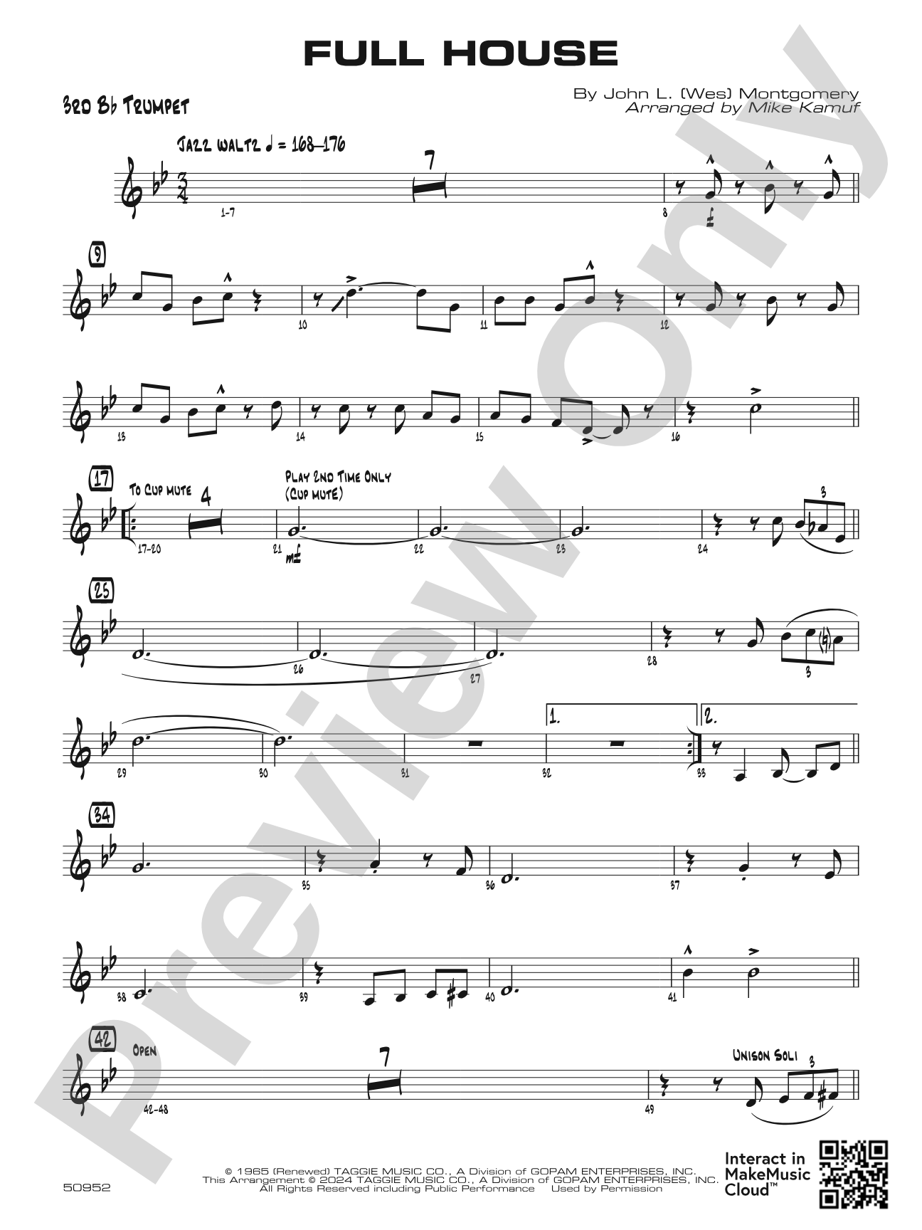 Full House: 3rd B-flat Trumpet