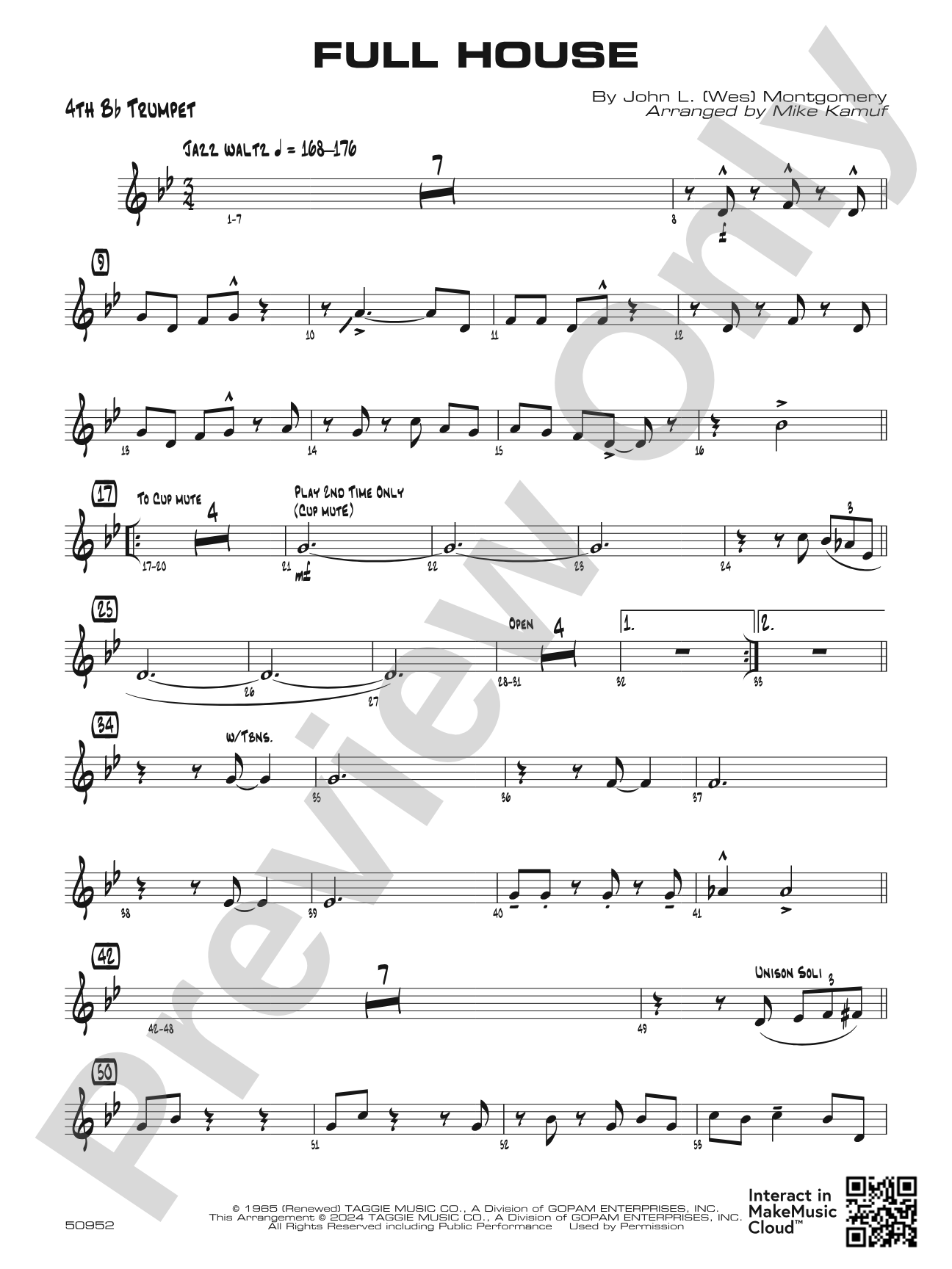Full House: 4th B-flat Trumpet