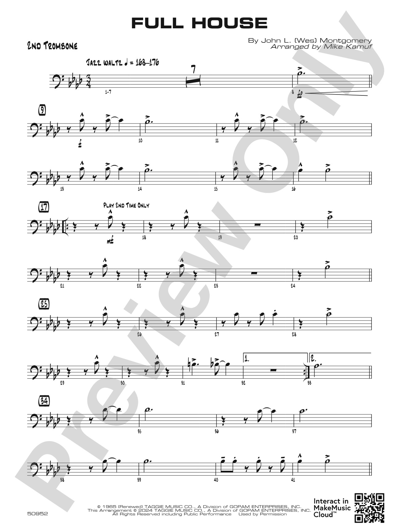Full House: 2nd Trombone