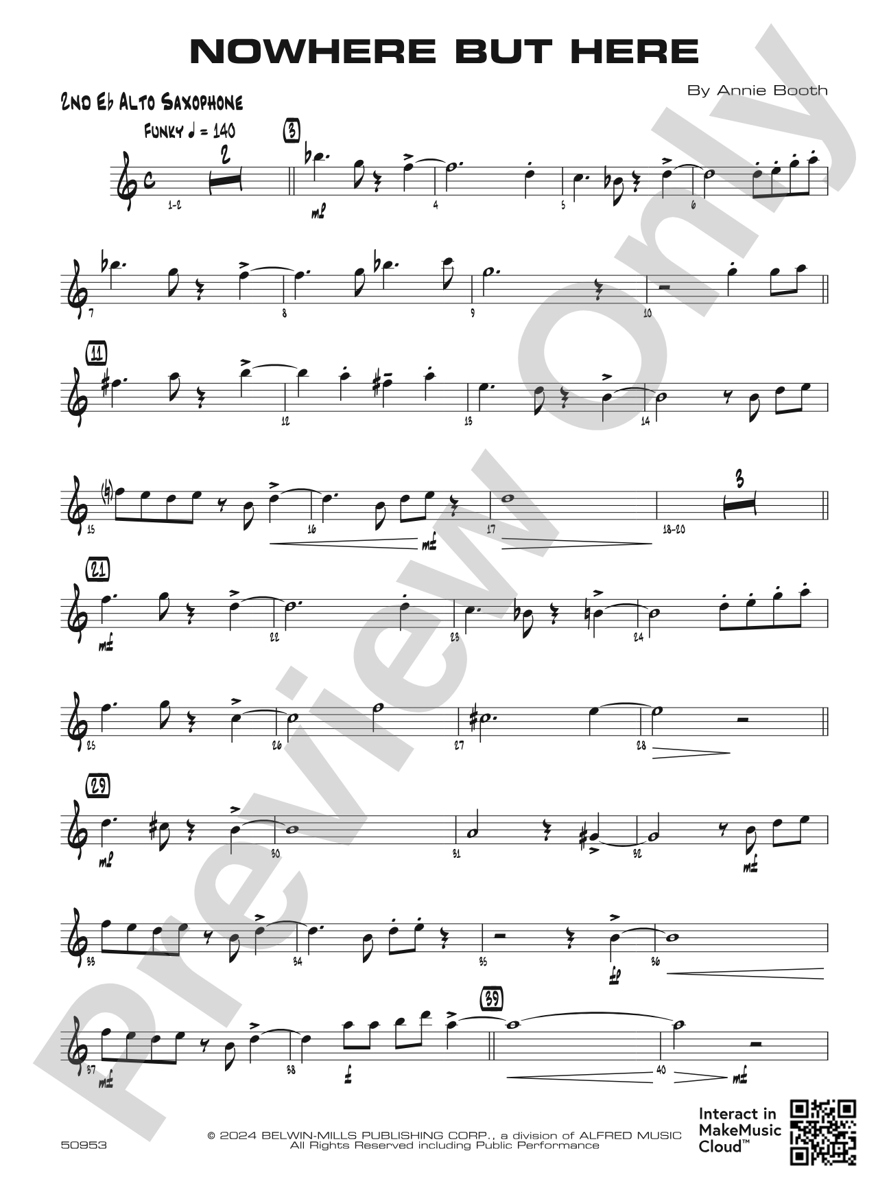 Nowhere but Here: 2nd E-flat Alto Saxophone