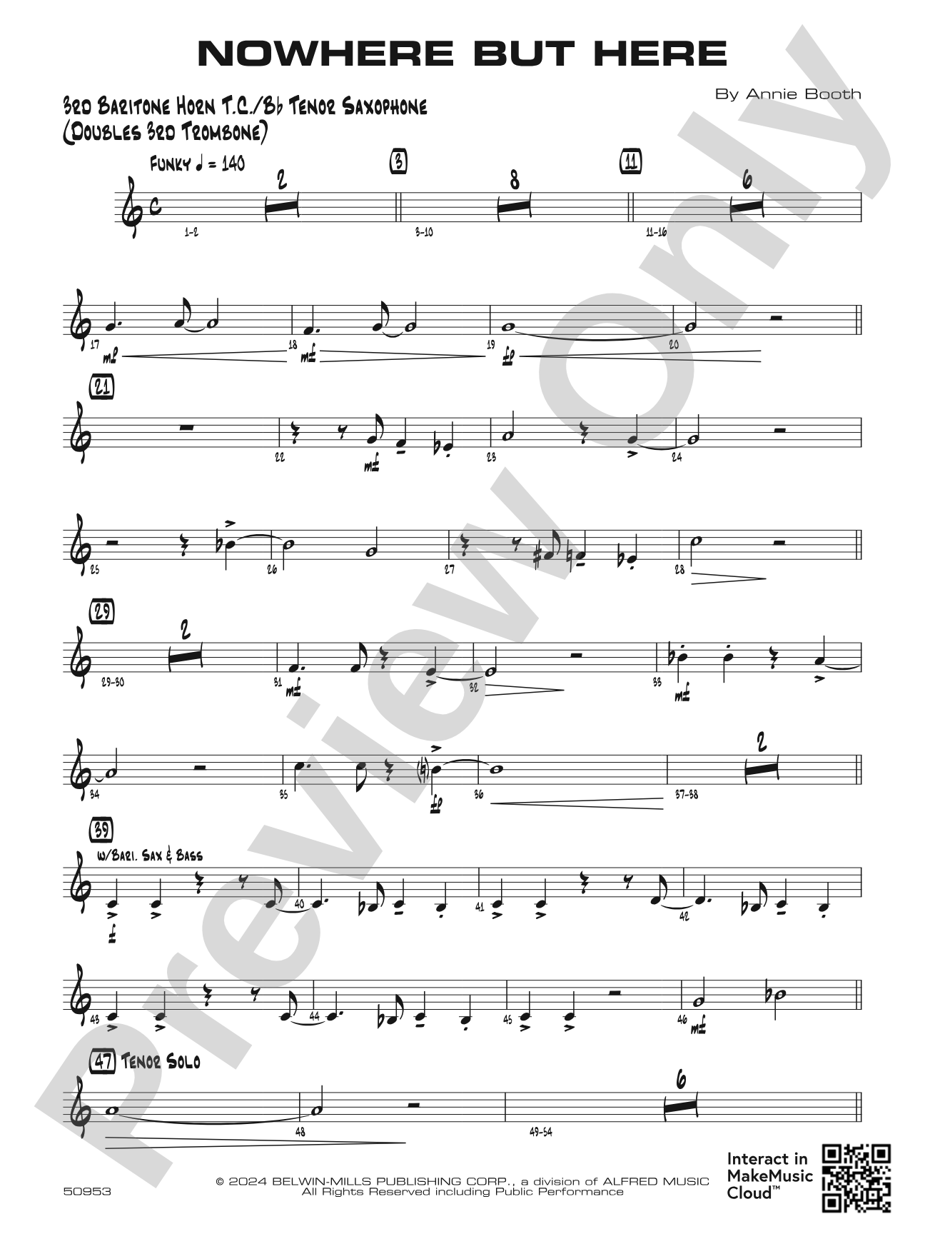 Nowhere but Here: 3rd Baritone T.C.