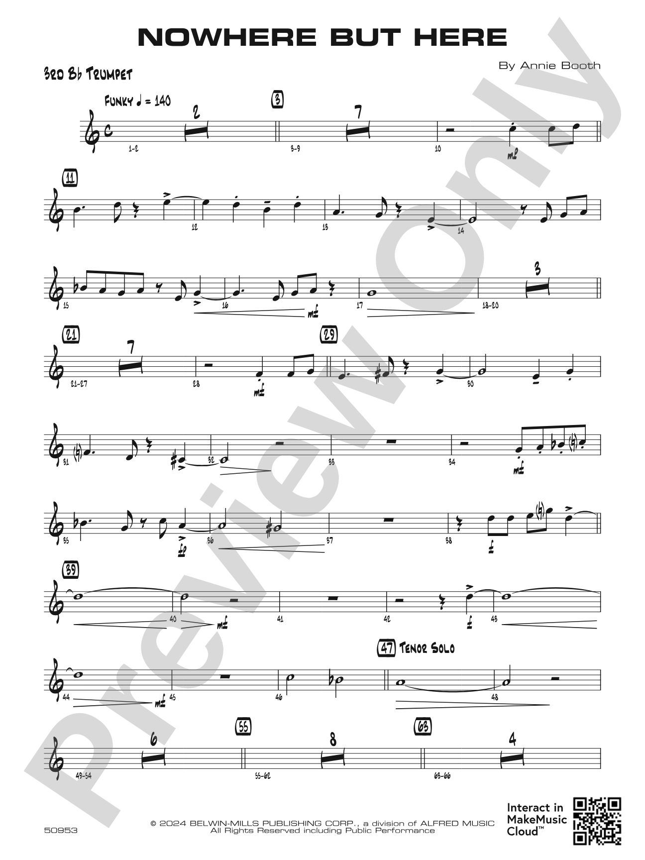 Nowhere but Here: 3rd B-flat Trumpet