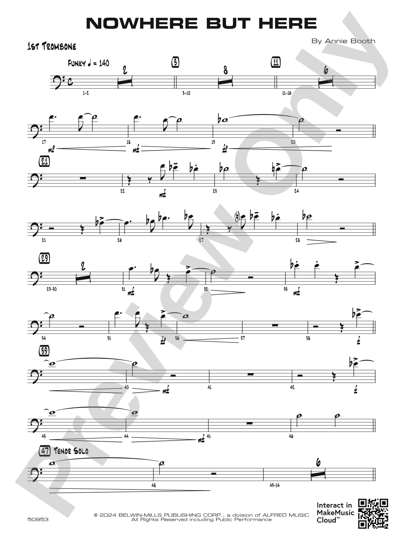 Nowhere but Here: 1st Trombone