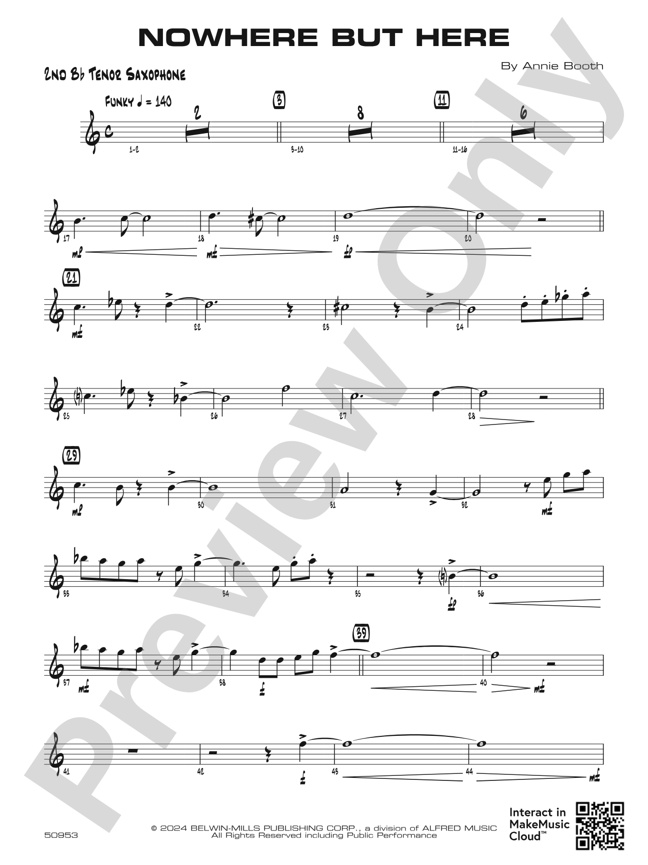 Nowhere but Here: 2nd B-flat Tenor Saxophone