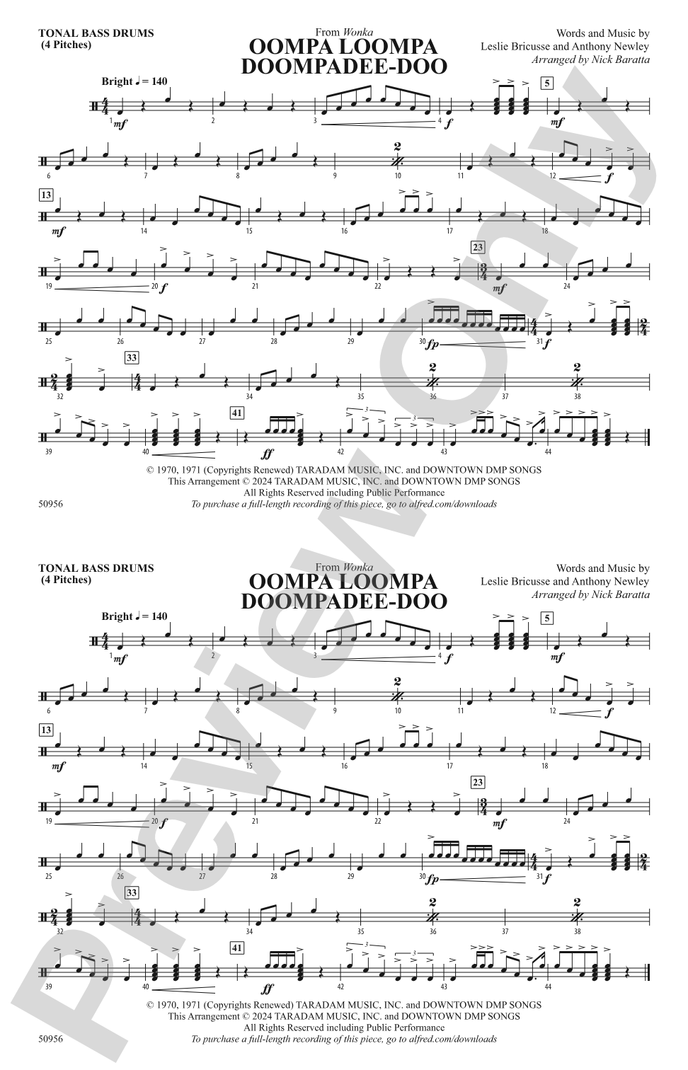 Oompa Loompa Doompadee-Doo: Tonal Bass Drum
