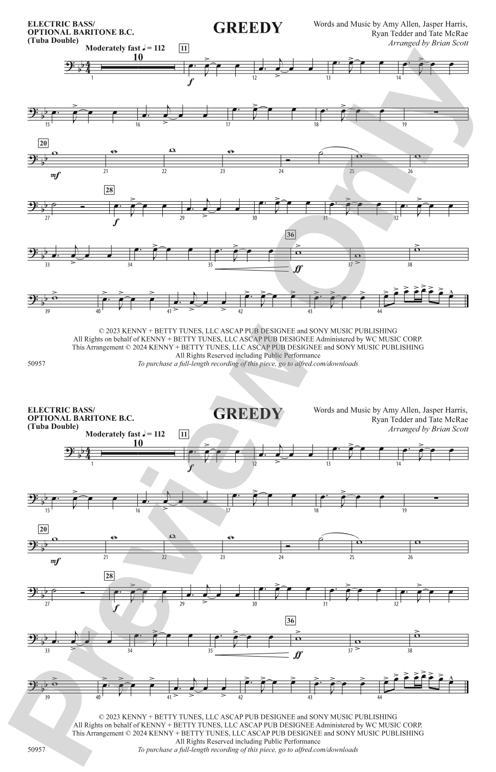 Greedy: Electric Bass