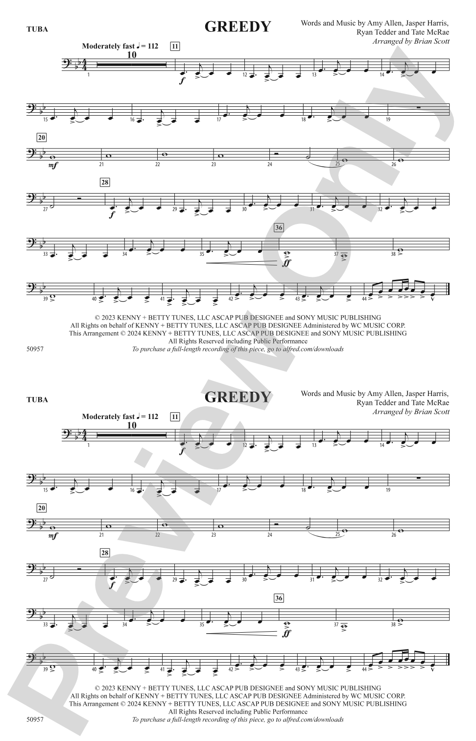 Greedy: Tuba