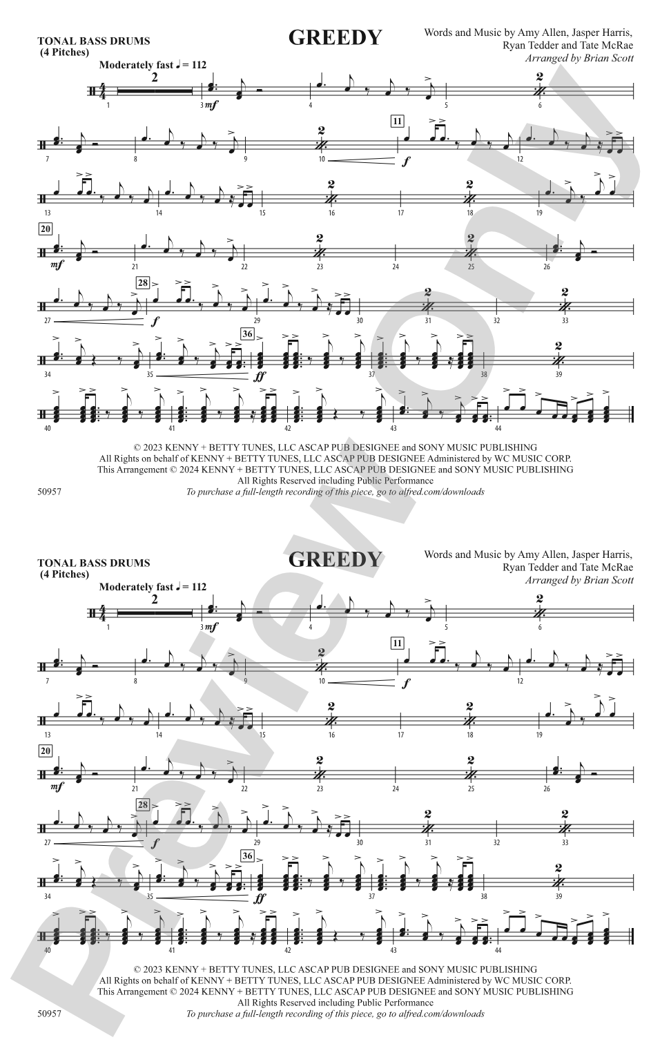 Greedy: Tonal Bass Drum