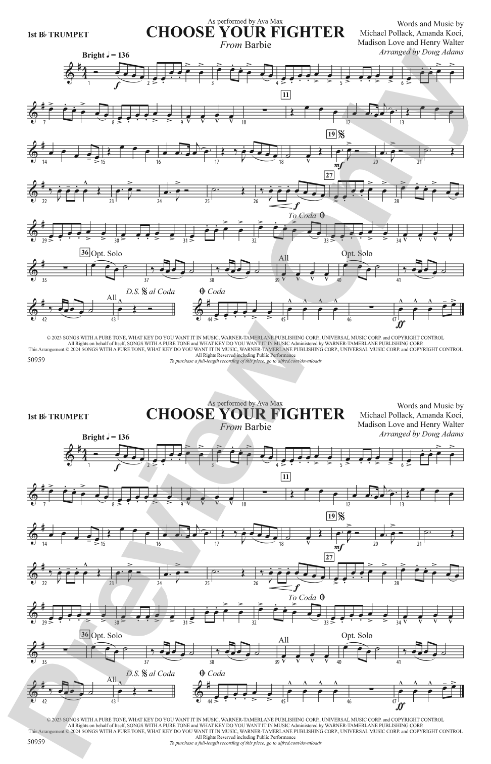 Choose Your Fighter: 1st B-flat Trumpet