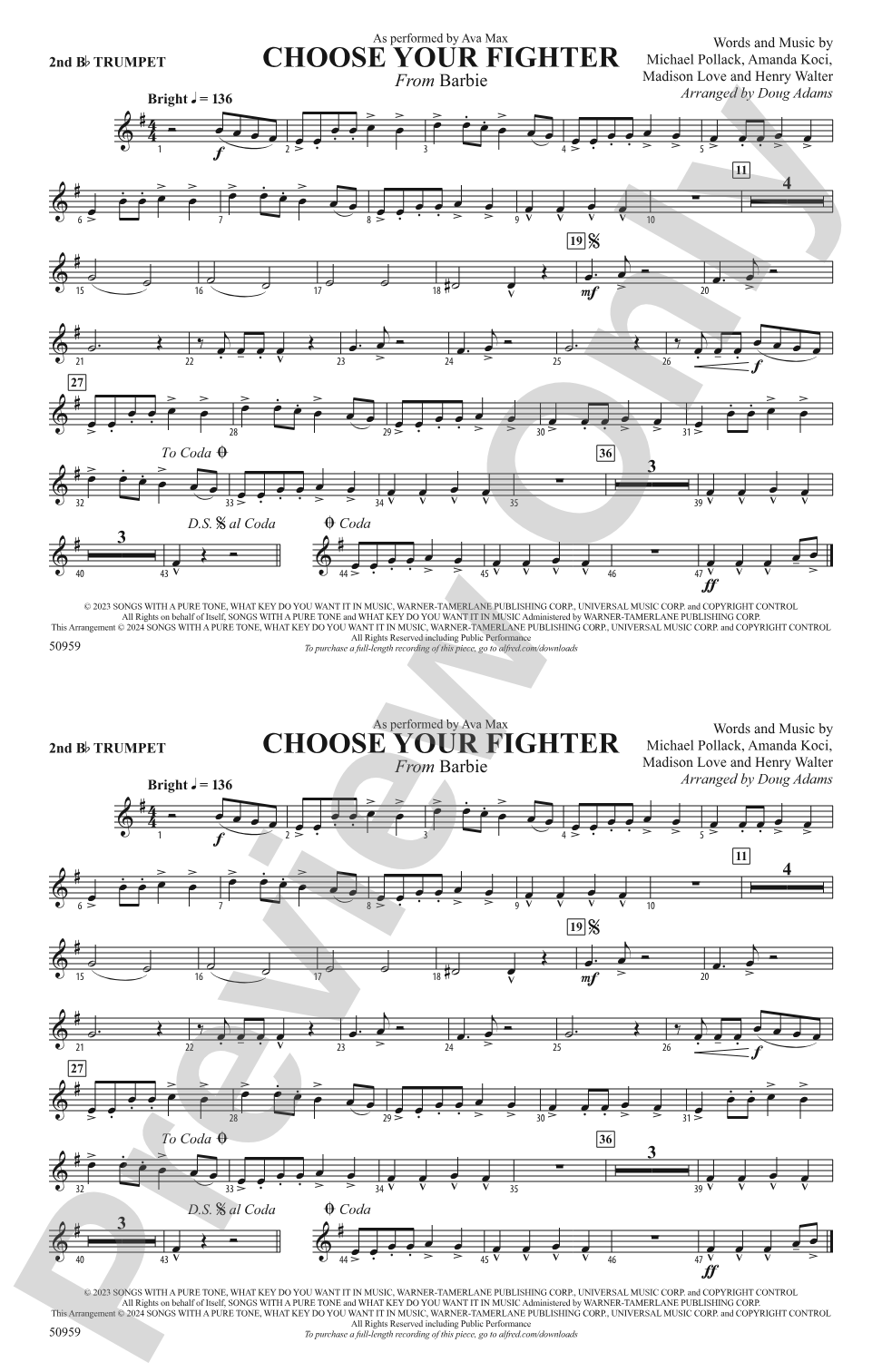Choose Your Fighter: 2nd B-flat Trumpet