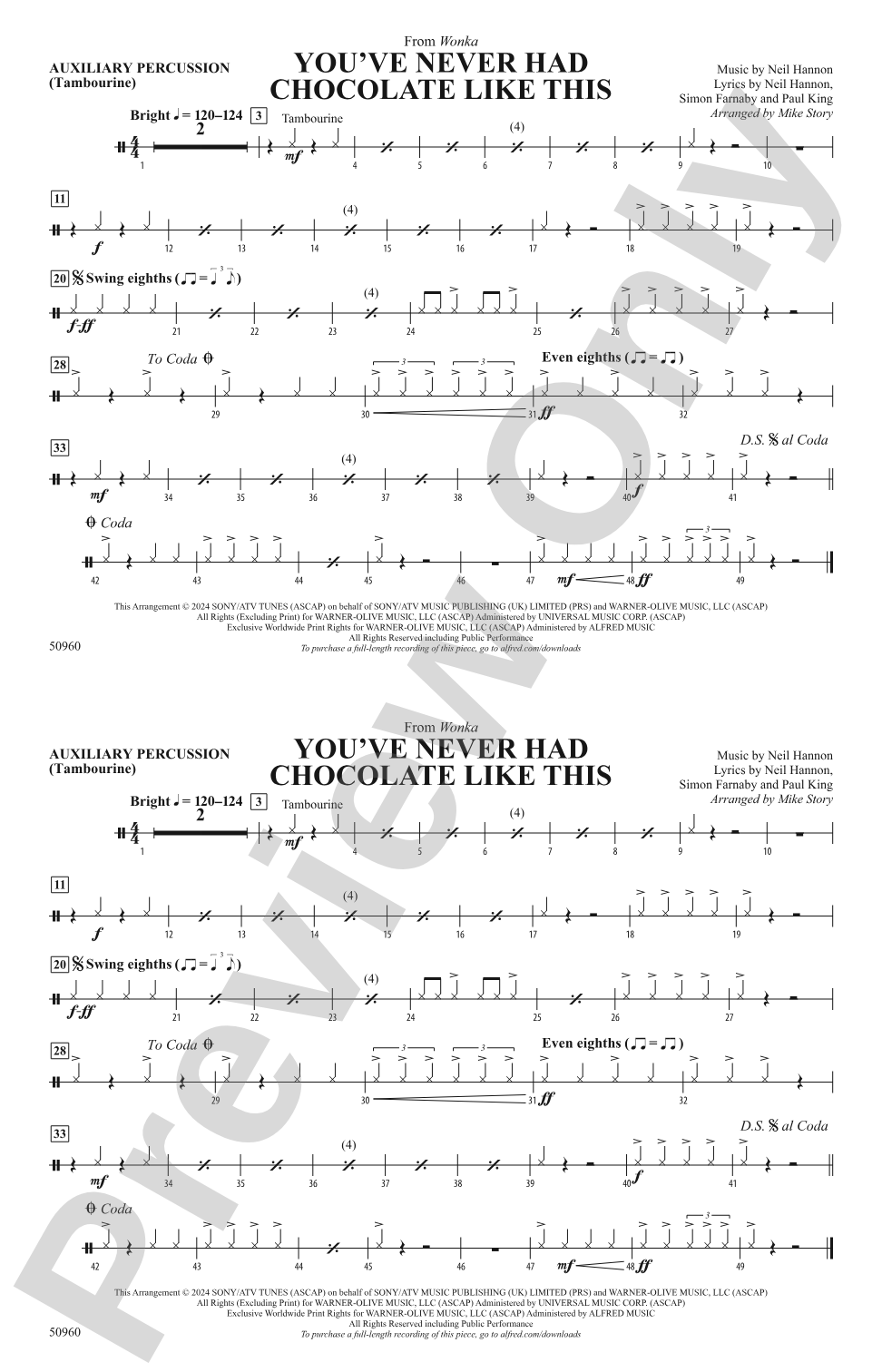 You've Never Had Chocolate Like This: Auxiliary Percussion